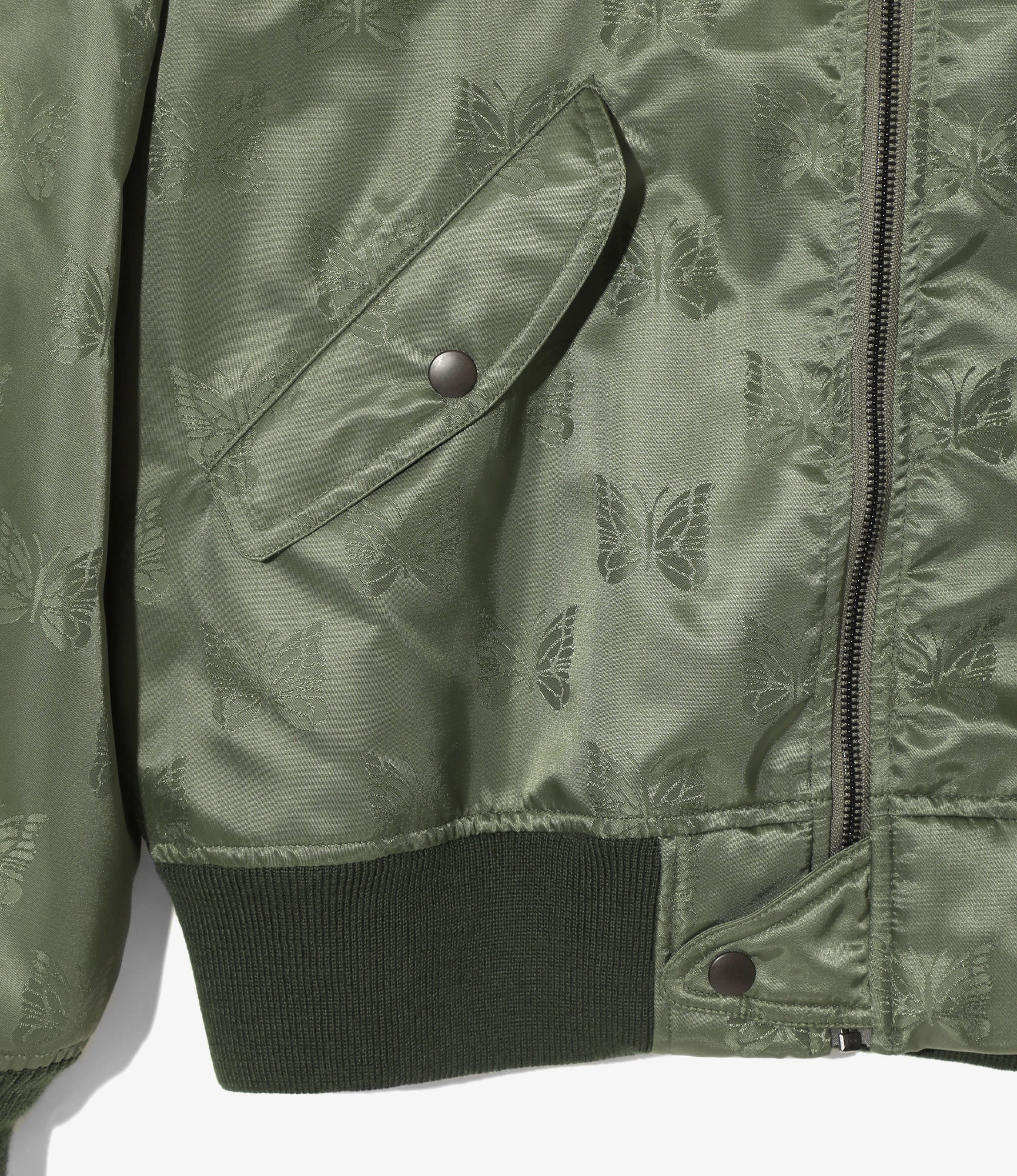 L2-B Jacket - Olive - Papillon Jacquard Sateen