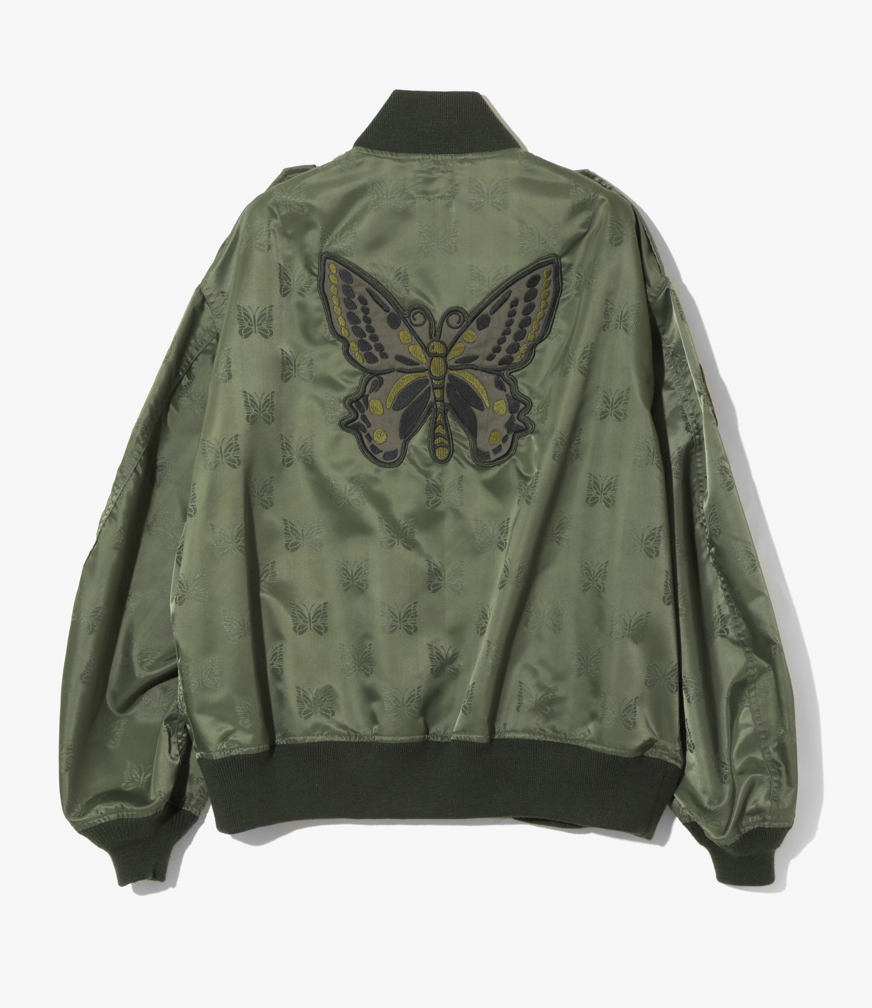 L2-B Jacket - Olive - Papillon Jacquard Sateen