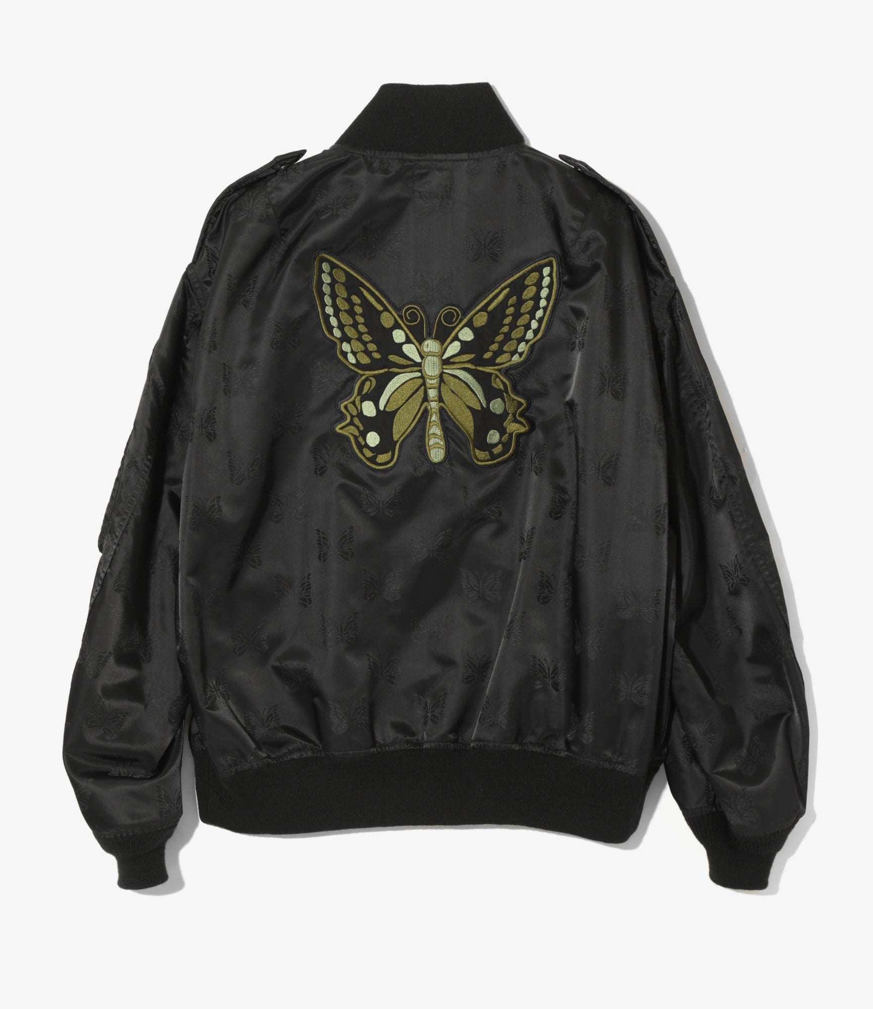 L2-B Jacket - Black - Papillon Jacquard Sateen