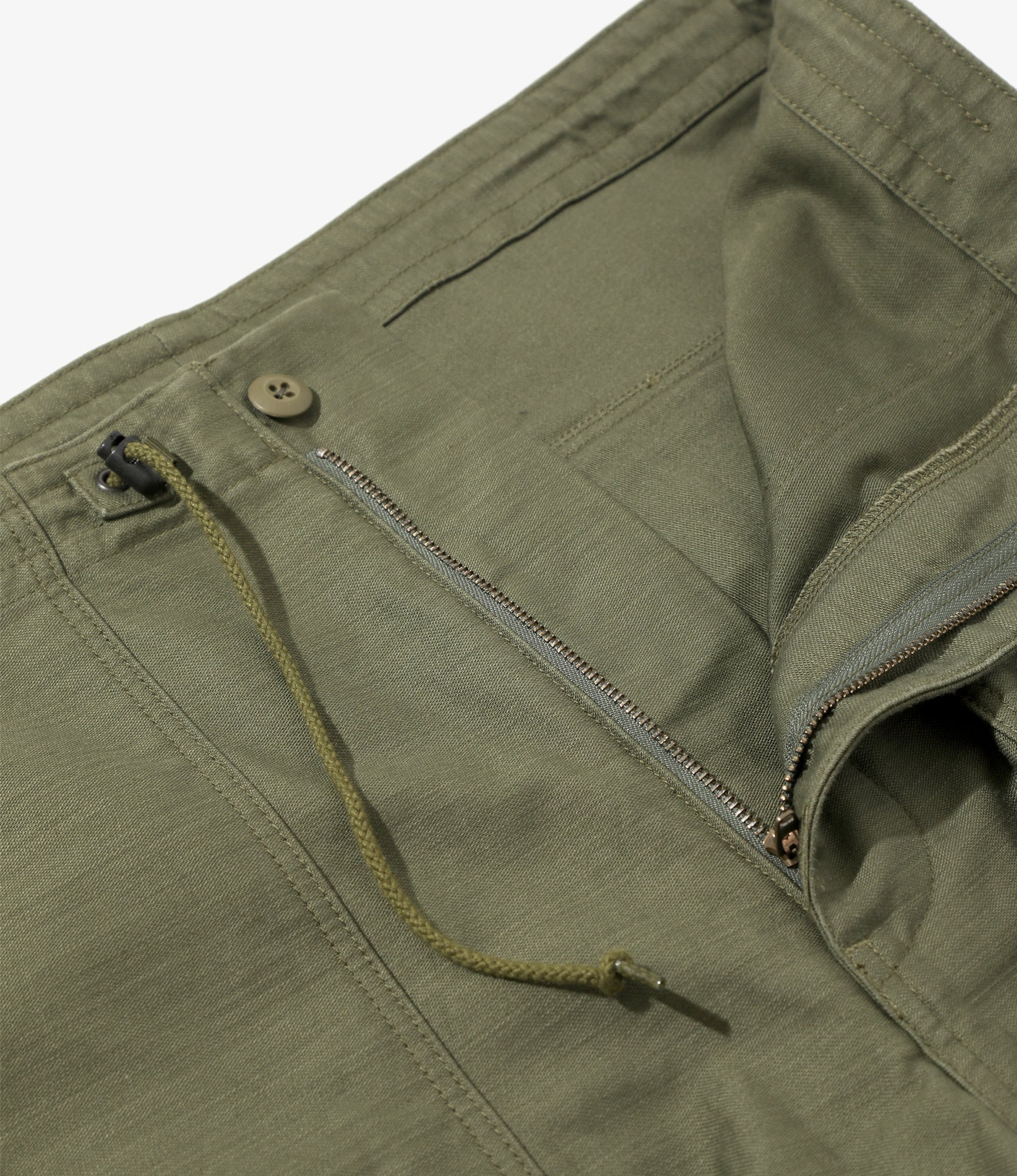 String Fatigue Pant - Olive - Back Sateen