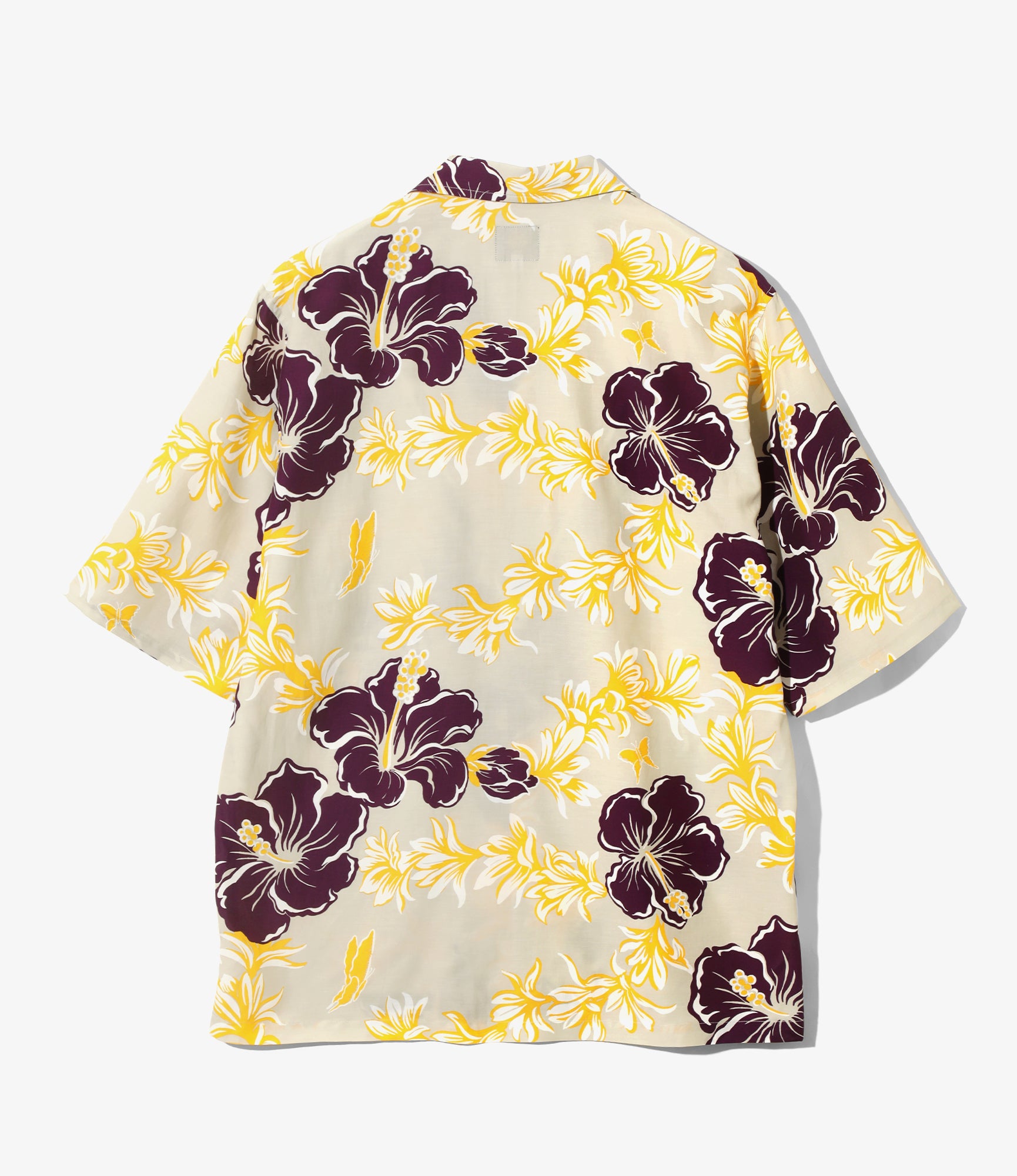 Cabana Shirt - Ivory - C/R Printed Flower & Papillon