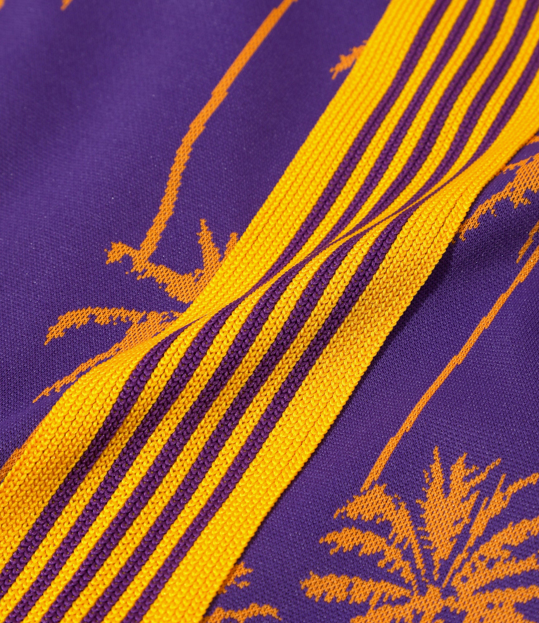 H.D. Track Pant - Purple/Orange - Poly Jq. Palm Tree Stripe