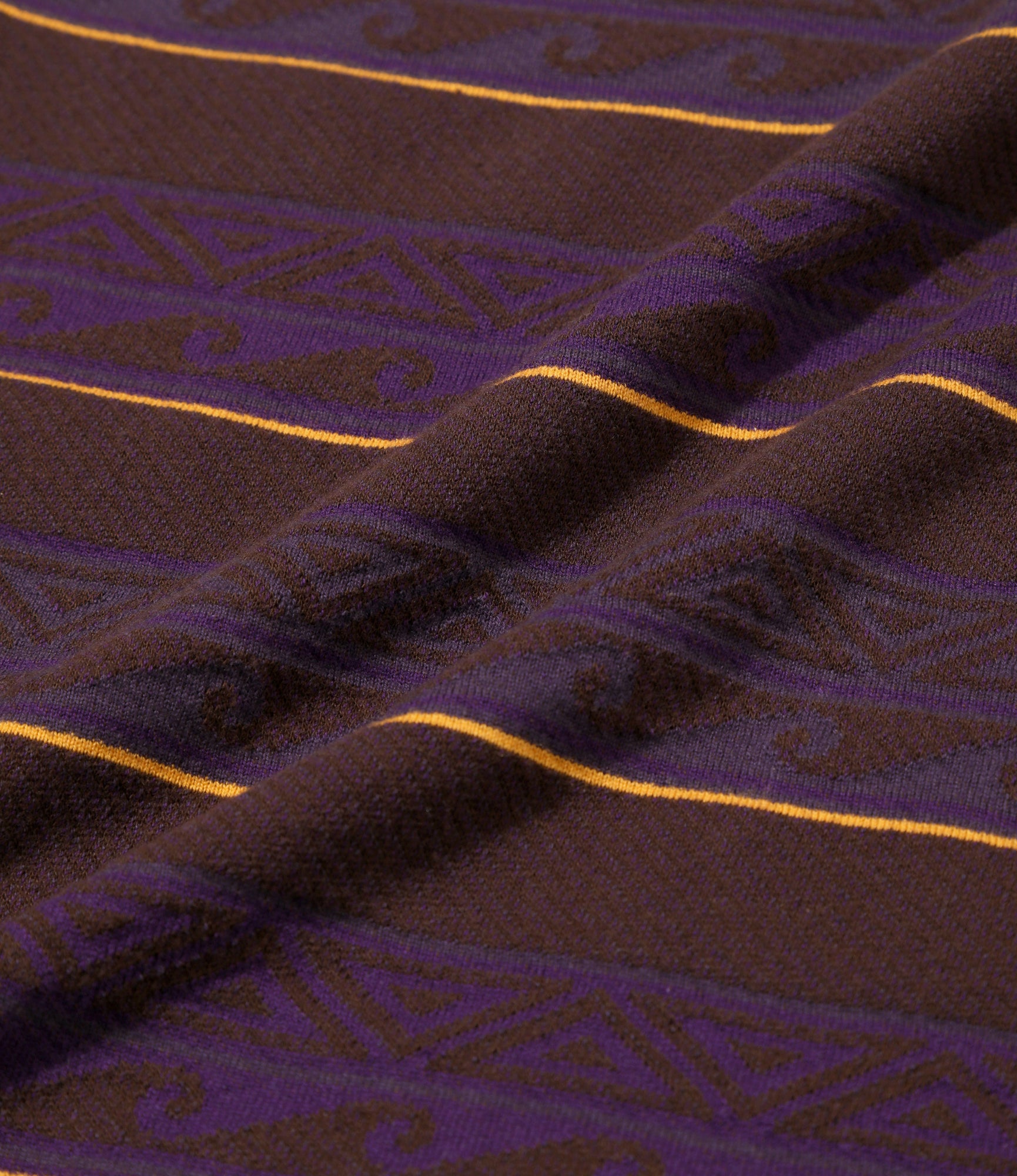 Tank Top - Brown/Purple - Cotton Jacquard Jersey