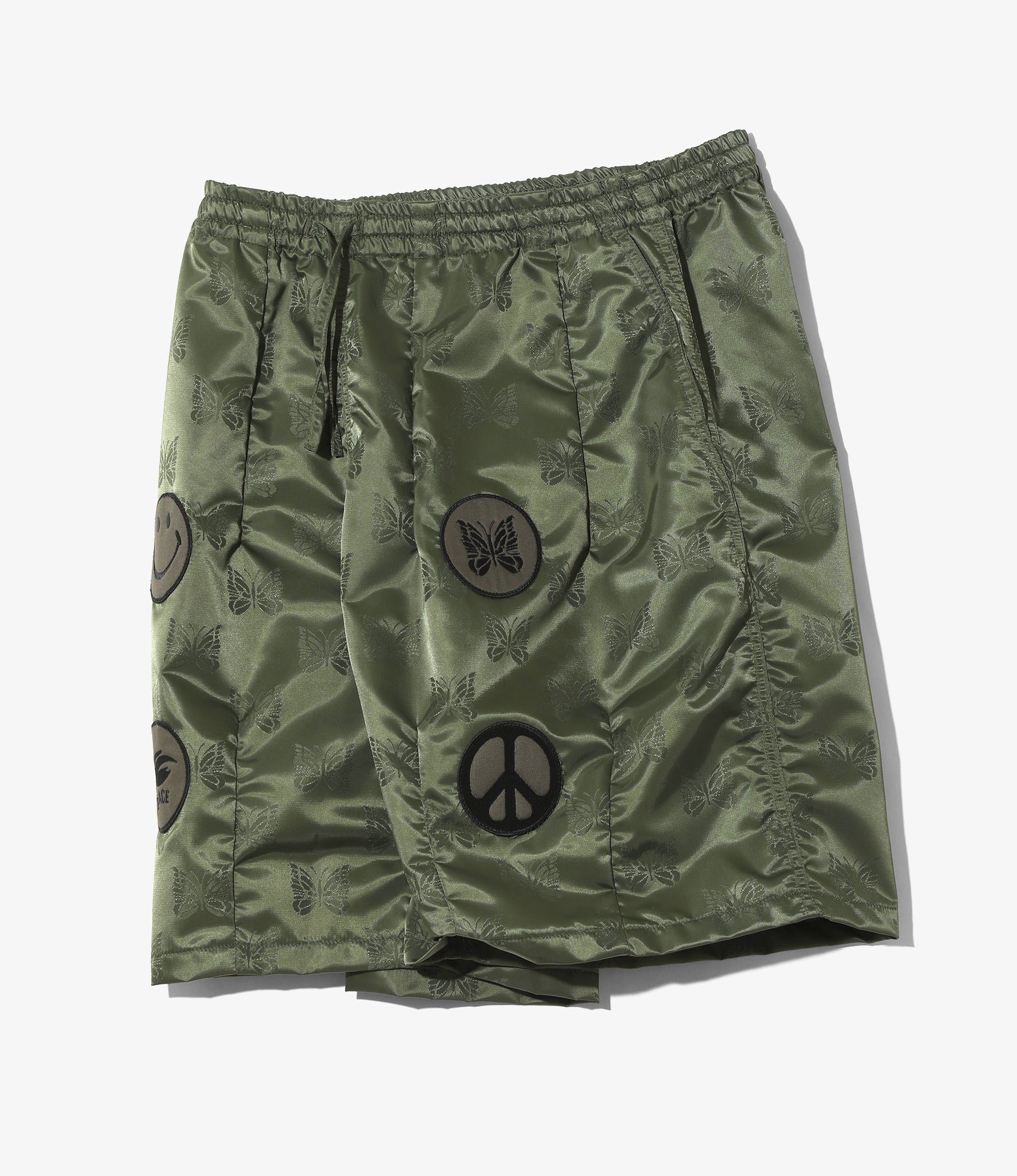 H.D.P. Short - Olive - Papillon Jacquard Sateen