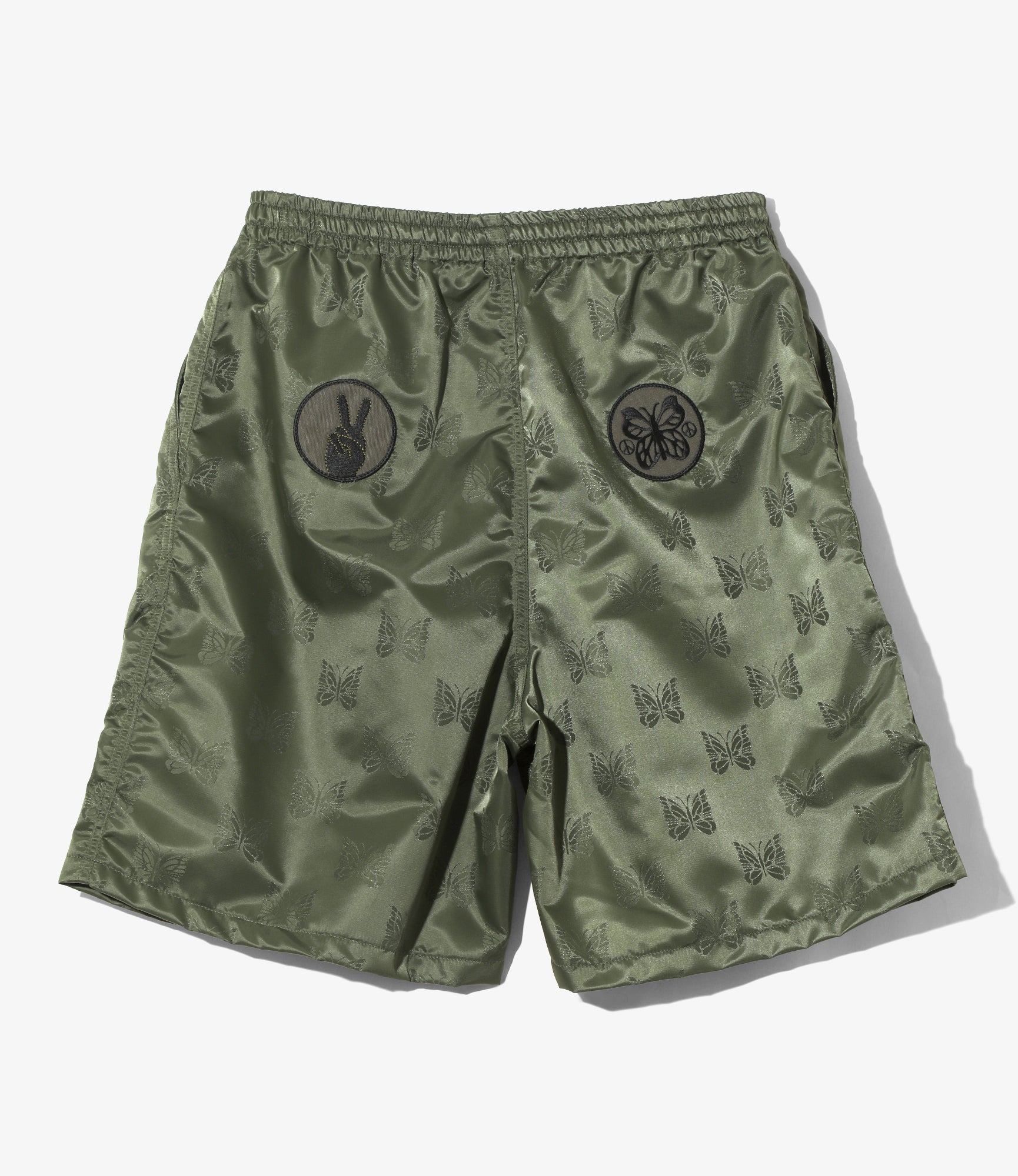 H.D.P. Short - Olive - Papillon Jacquard Sateen