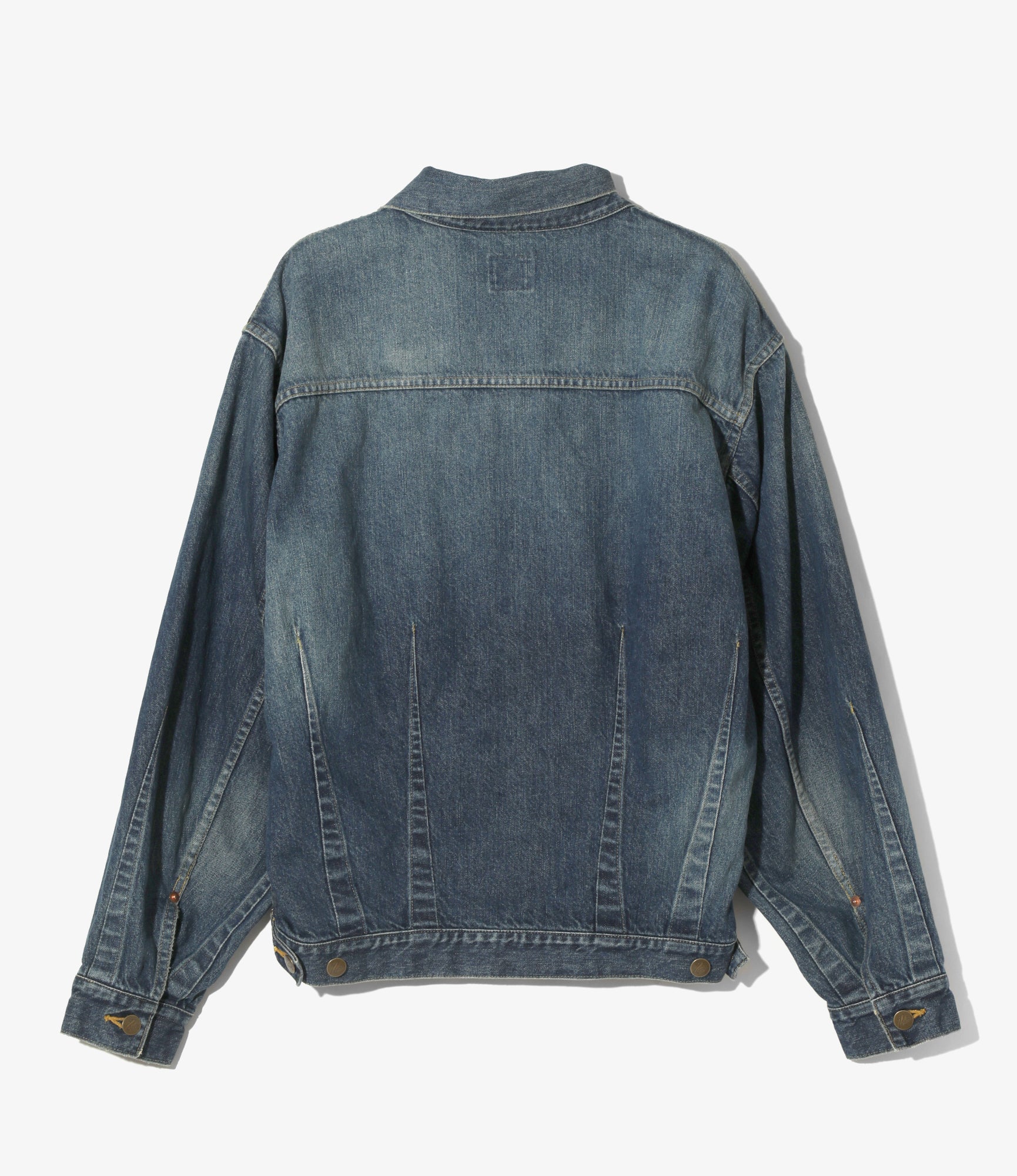 Darts Bottom Jean Jacket - Indigo - 12oz Denim