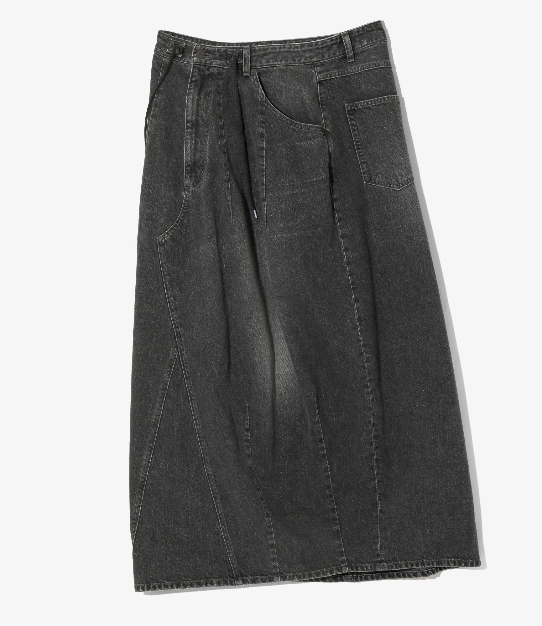H.D. Skirt - Black - Jean / 12oz Denim