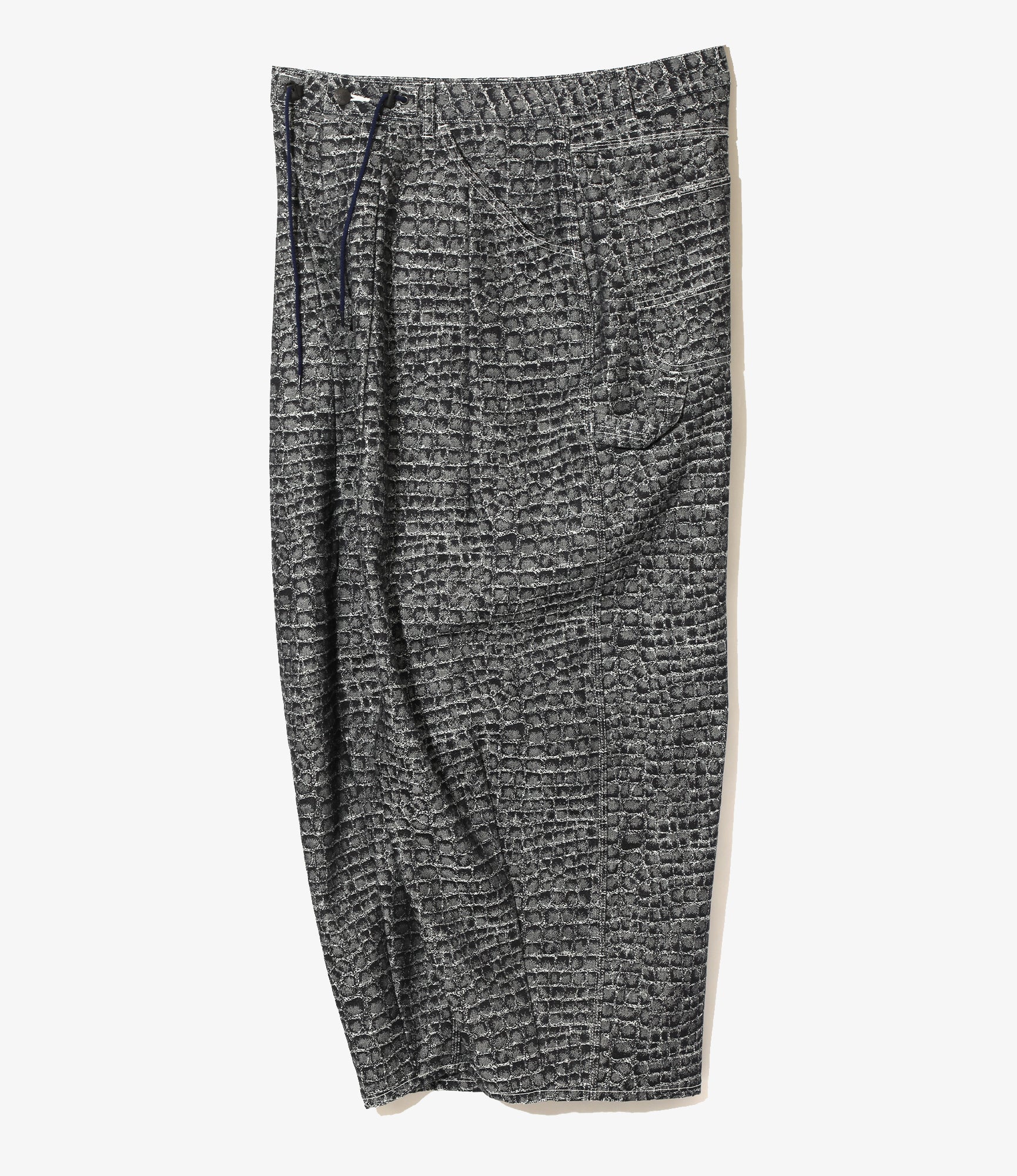 H.D Pant - Painter - Indigo - 10oz Denim / Crocodile Jacquard