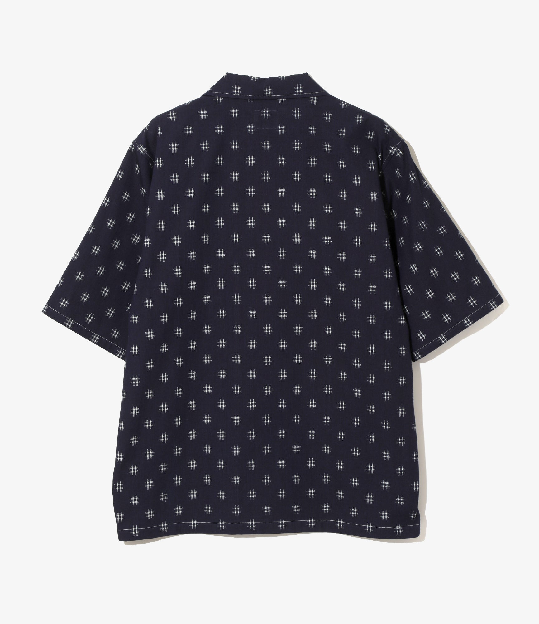 Cabana Shirt - Plaid - 6oz Printed Indigo Kasuri