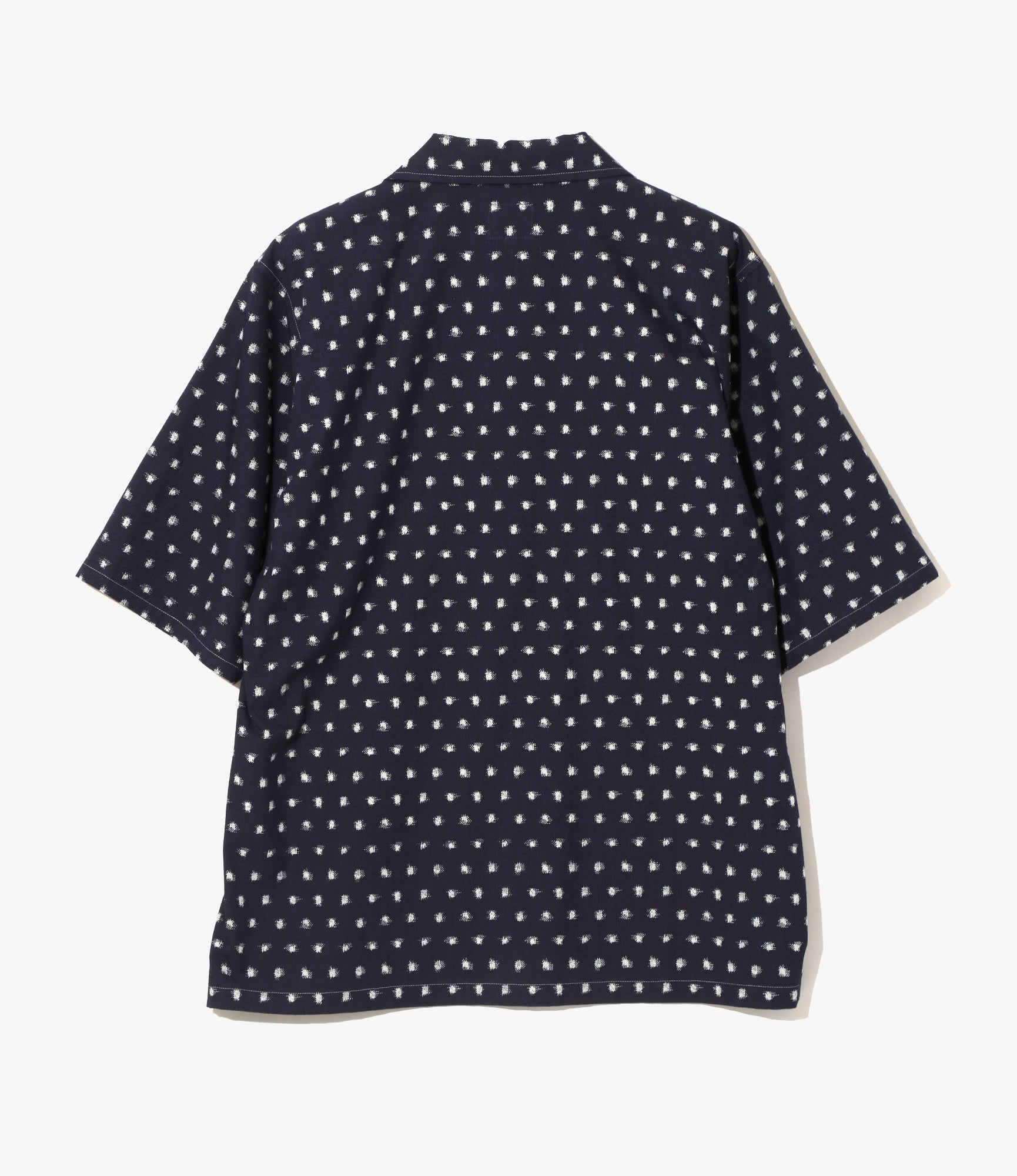 Cabana Shirt - Dot - 6oz Printed Indigo Kasuri