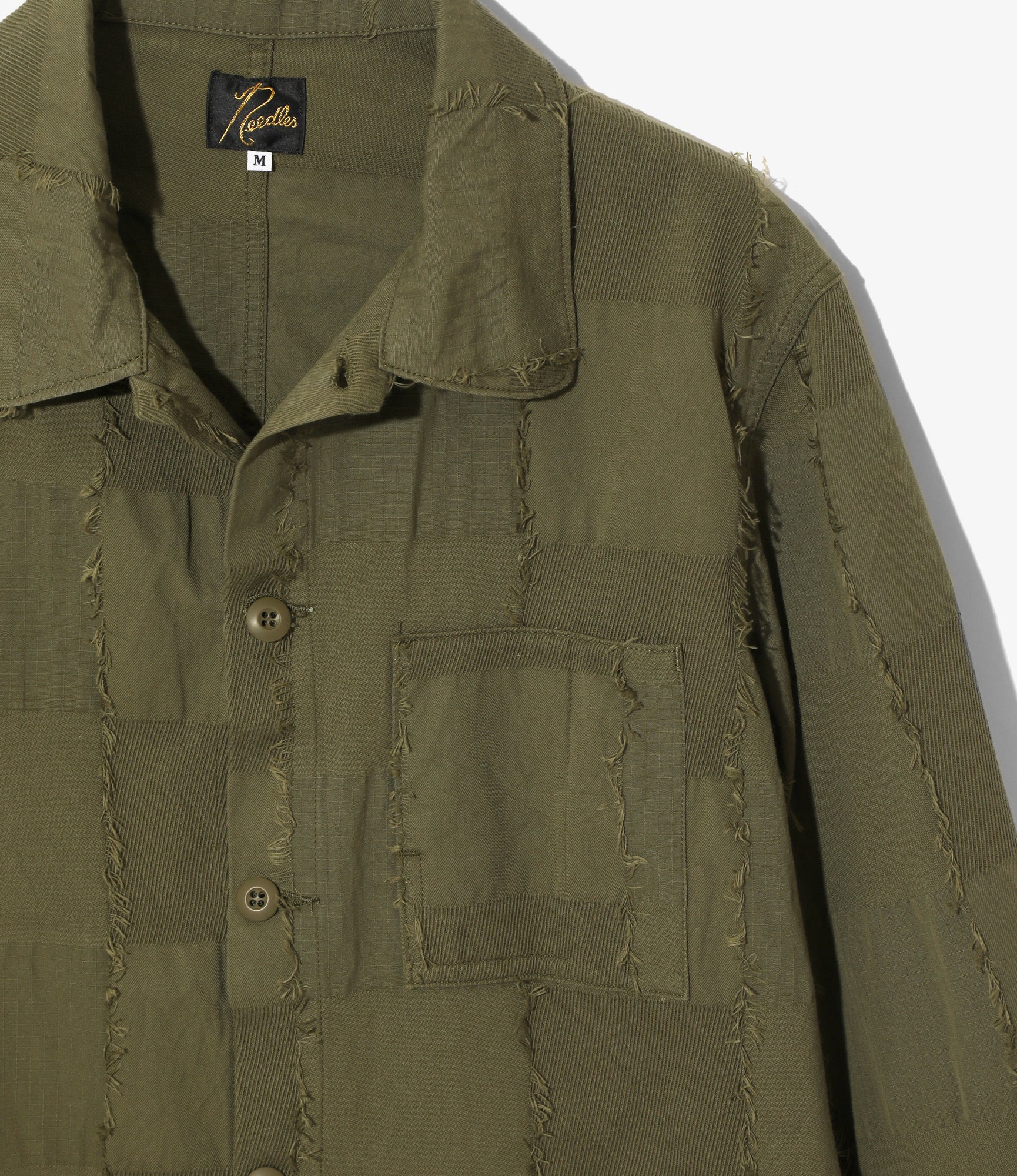 D.N. Coverall - Olive - Ripstop Cut Jacquard
