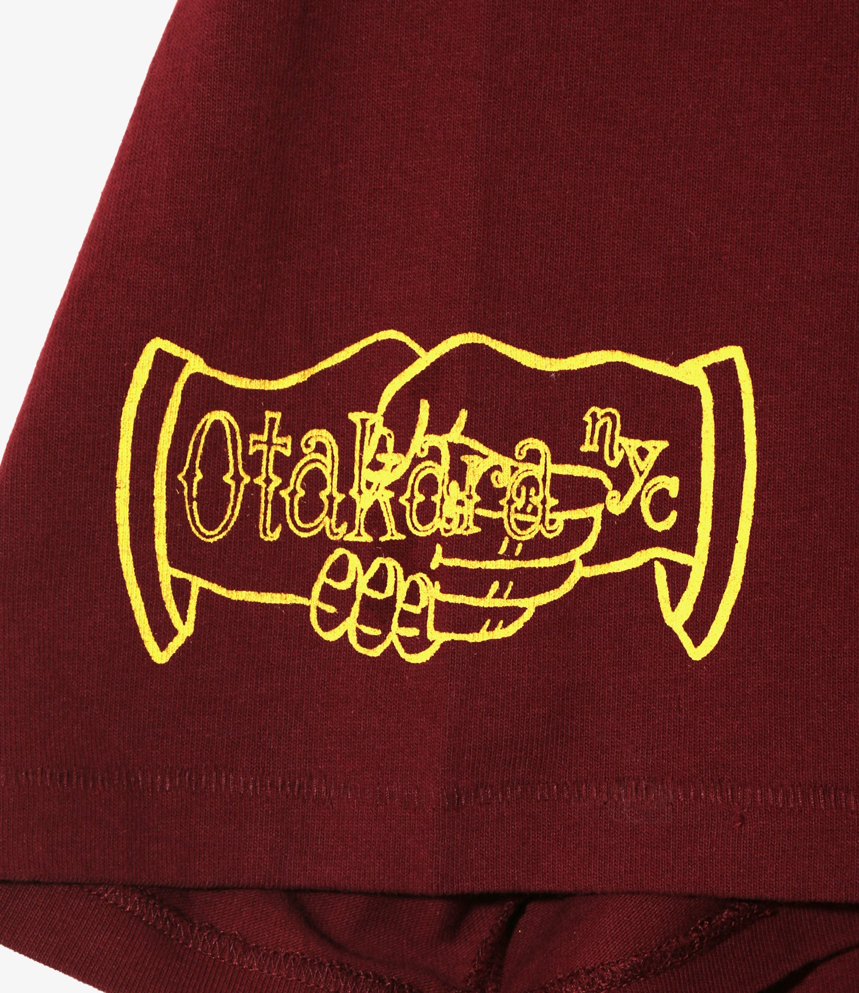 Printed Tee - Burgandy - Iron Hand
