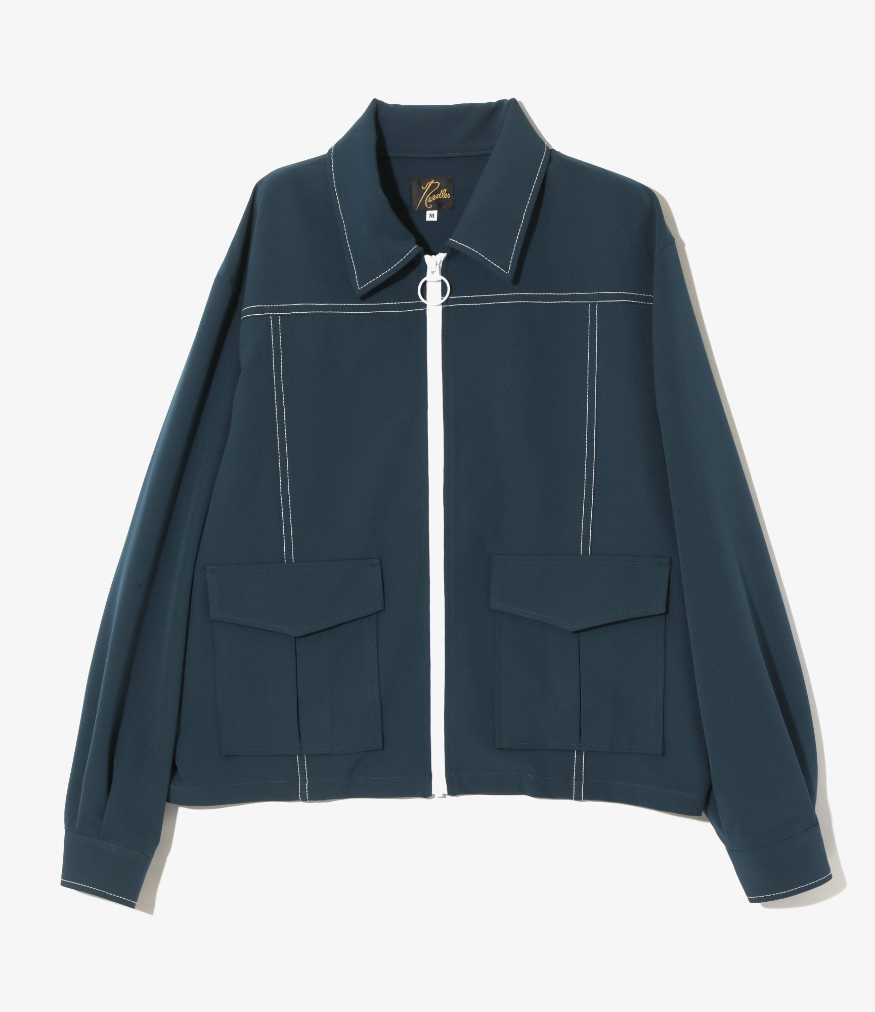 Stitched Sport Jacket - Navy - Poly Light Double Cloth