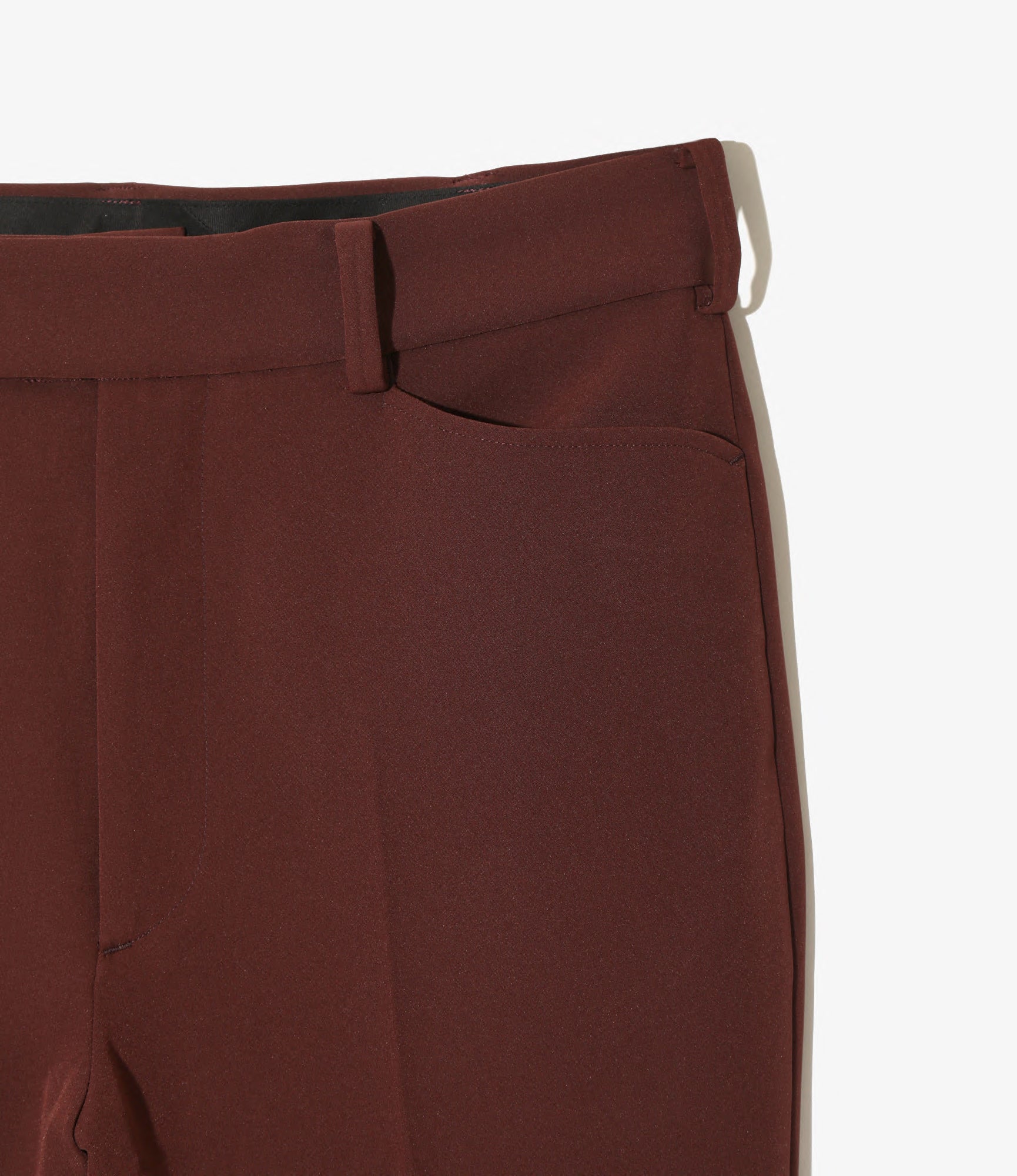 Boot-Cut Trouser - Brown - Poly Light Double Cloth