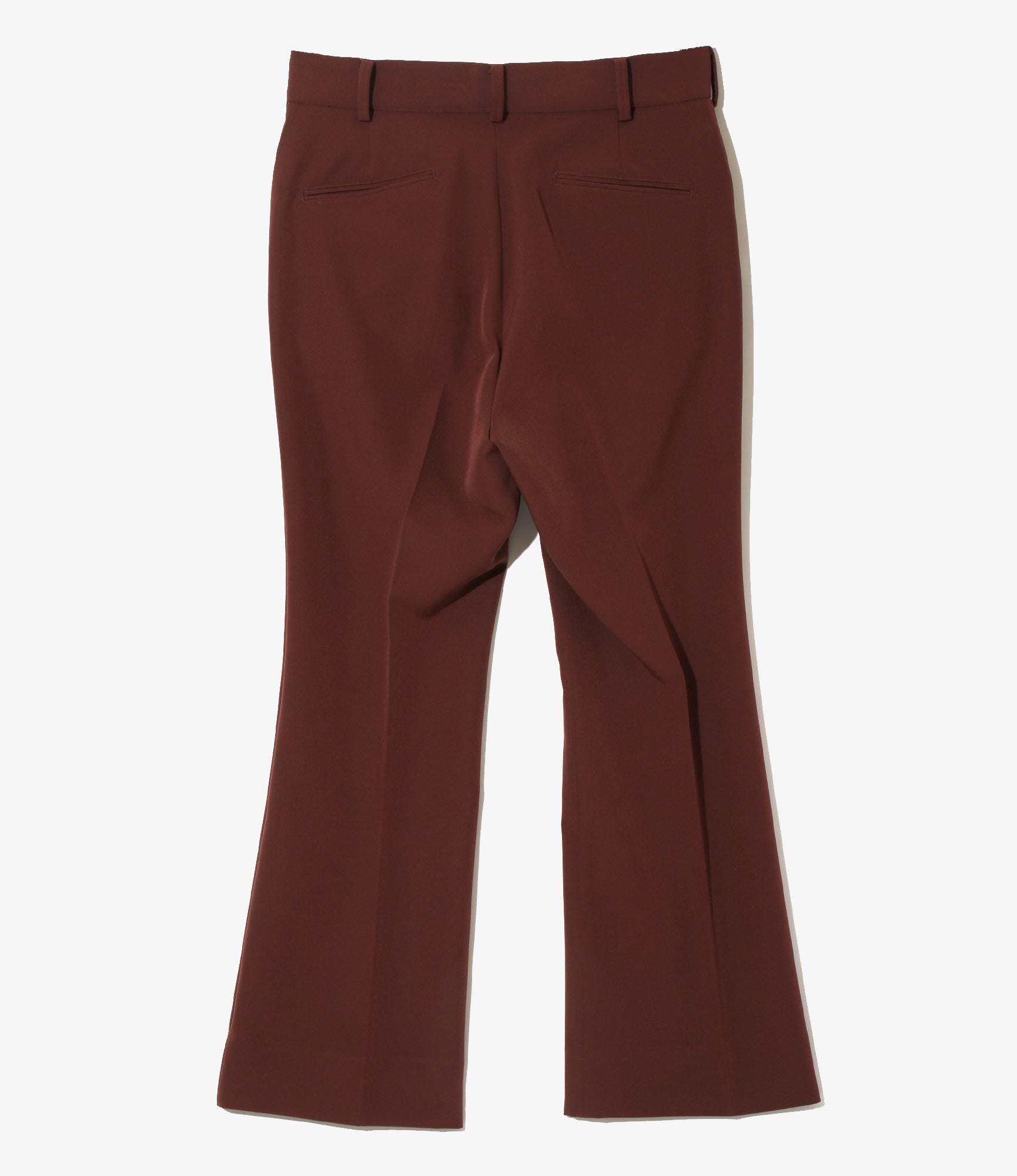 Boot-Cut Trouser - Brown - Poly Light Double Cloth