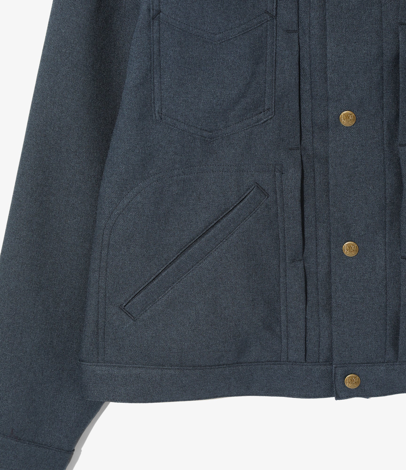 Penny Jean Jacket - Blue - Poly Twill