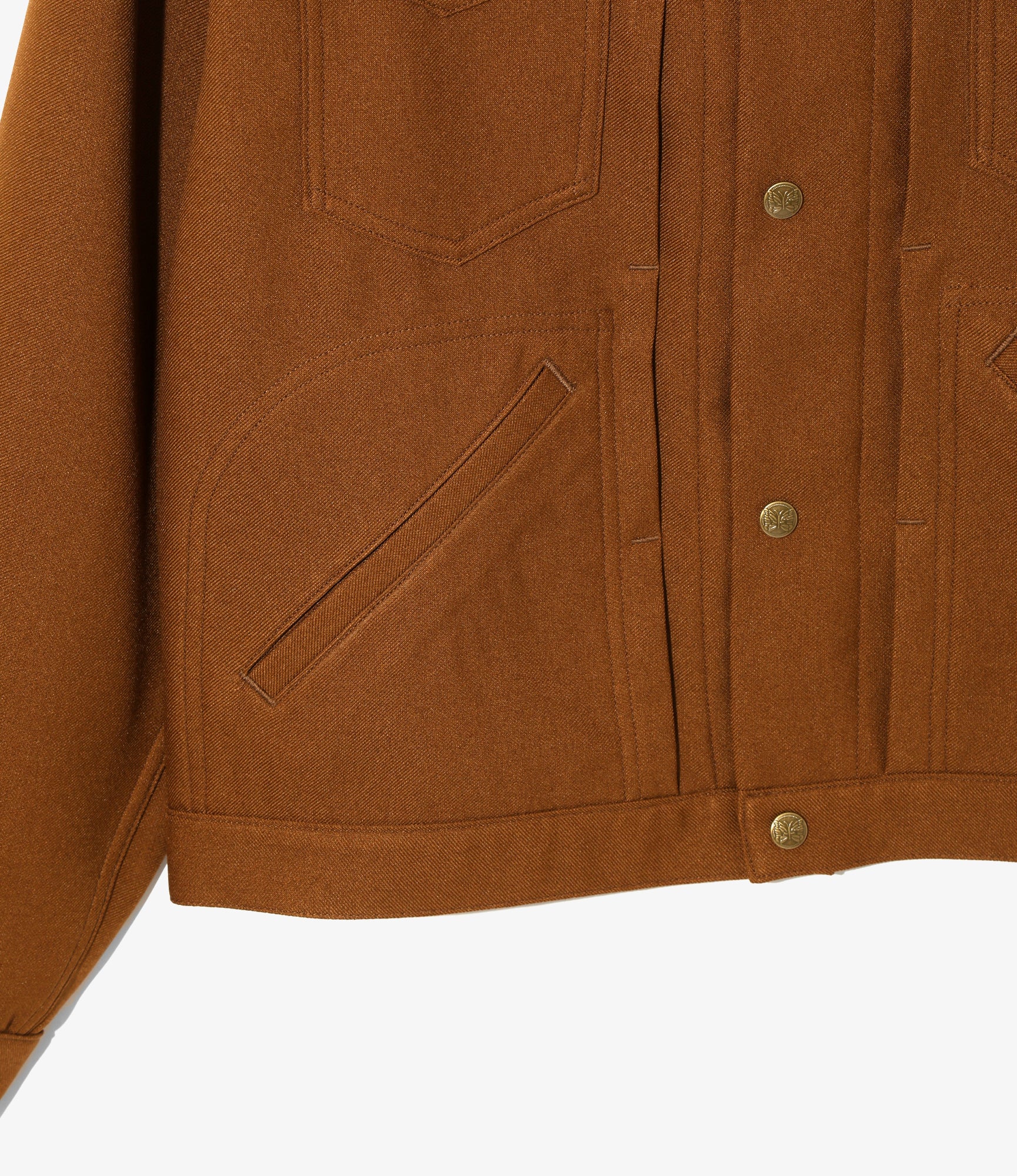Penny Jean Jacket - Brown - Poly Twill