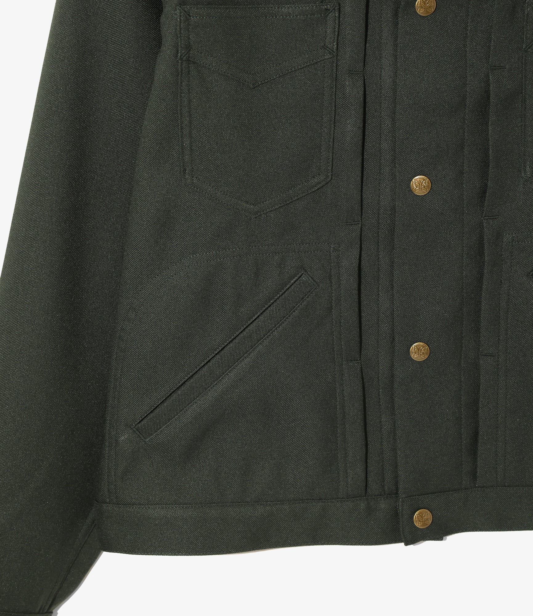 Penny Jean Jacket - Green - Poly Twill