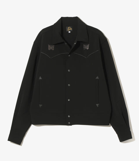 Piping Cowboy Jacket - Black - Poly Double Cloth | Nepenthes New York 