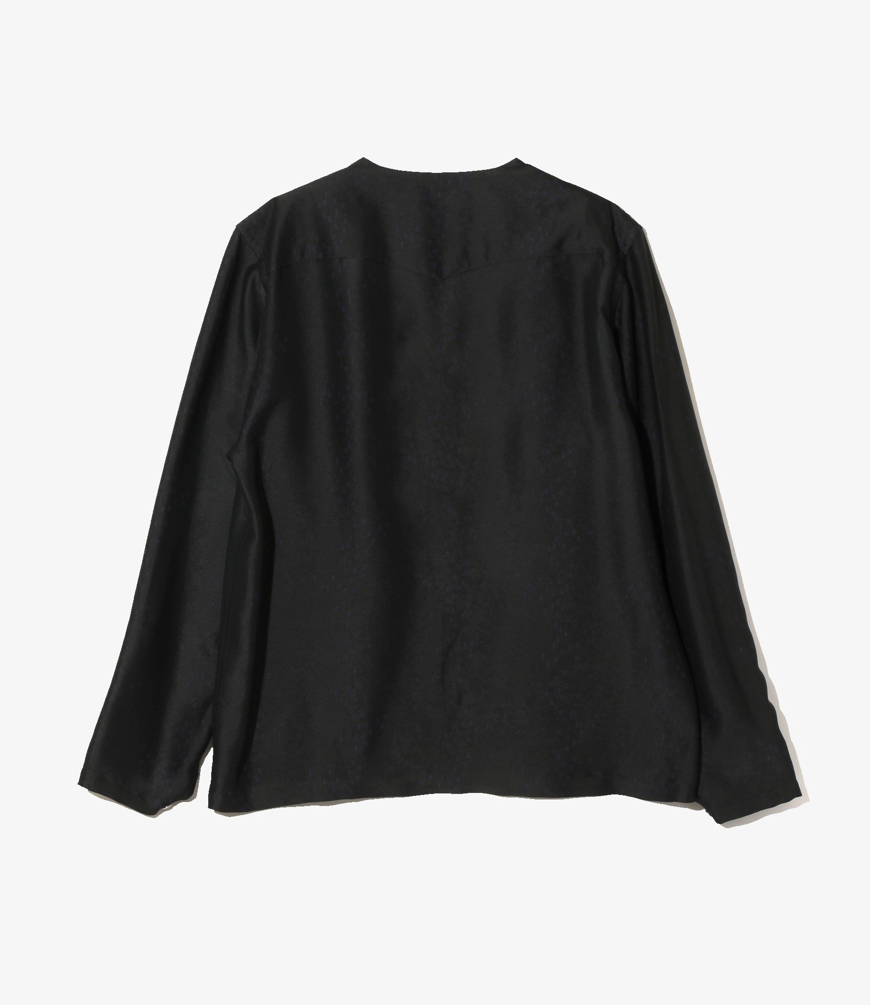 V-Neck Cowboy Shirt - Purple - R/AC Square Dot Jacquard