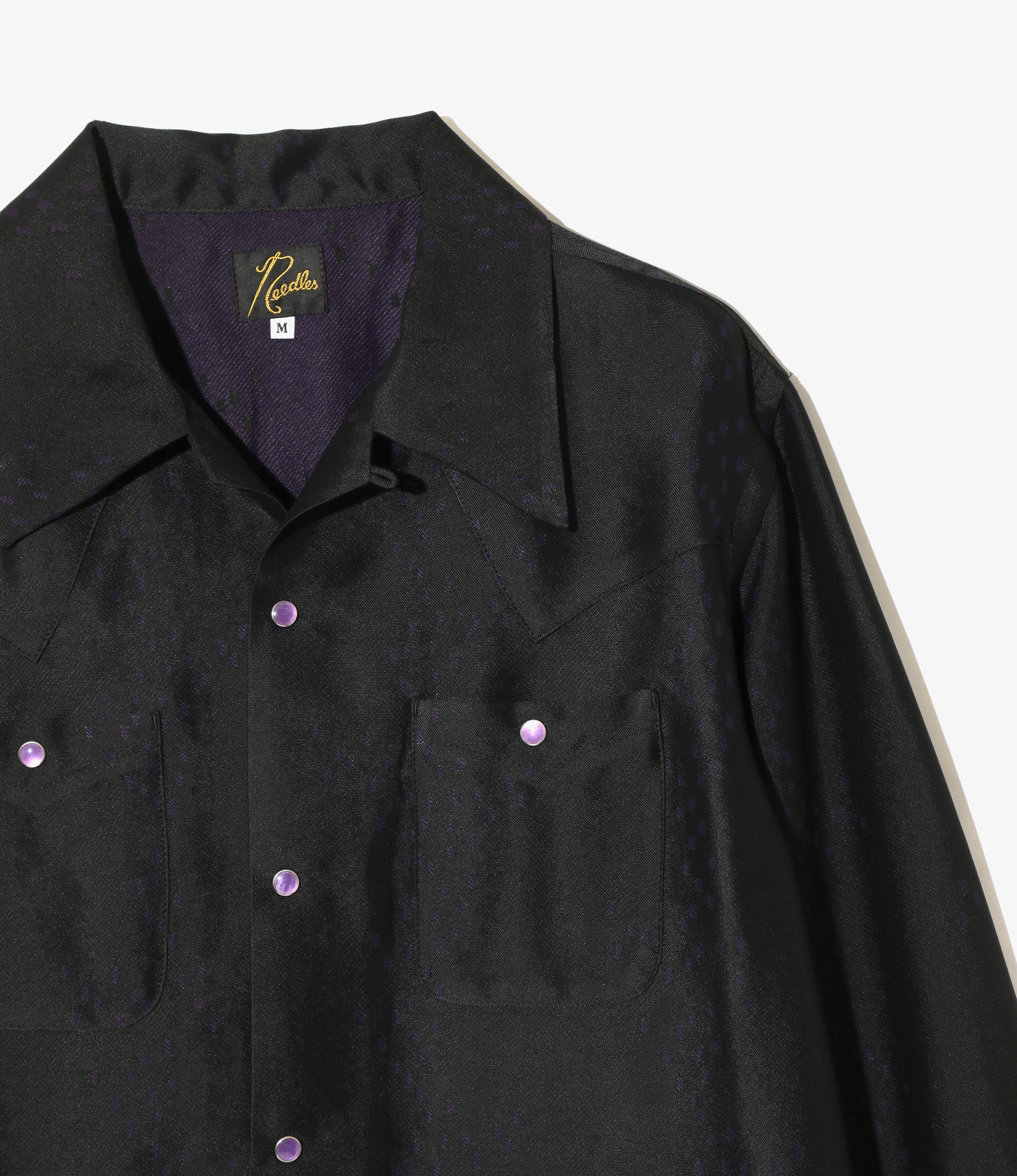 Cowboy One-Up Shirt - Purple- R/AC Square Dot Jacquard
