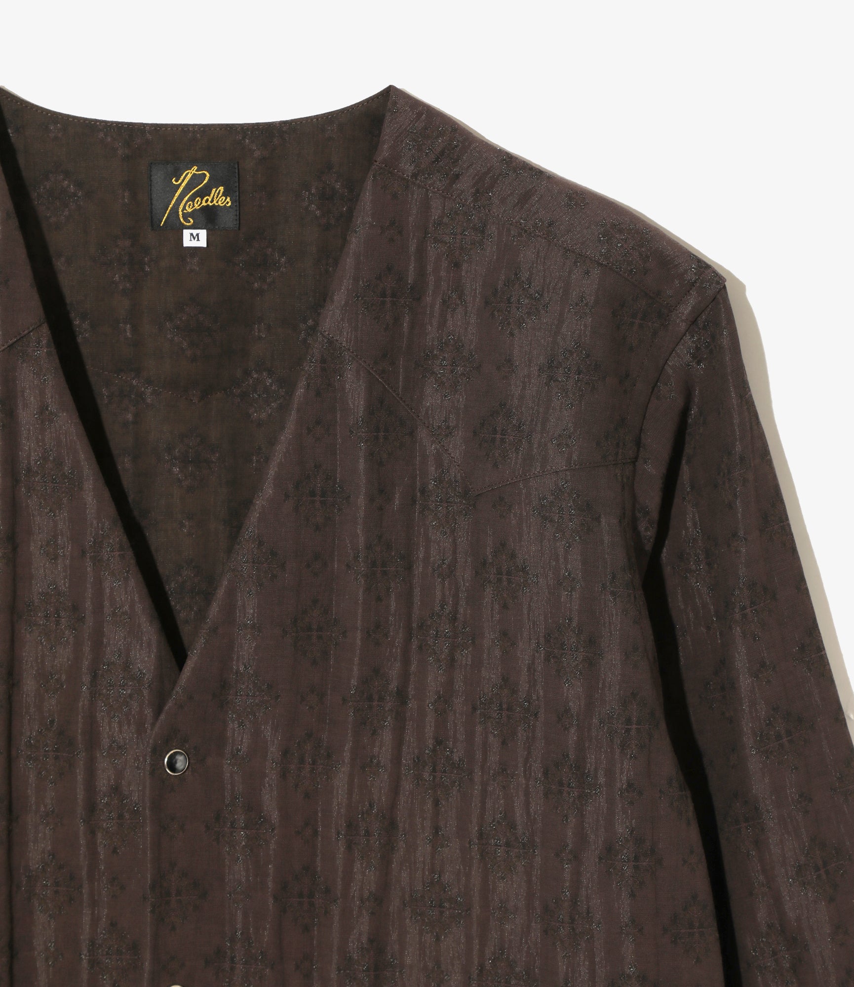 V-Neck Cowboy Shirt - Bordeaux - Bright Foulard