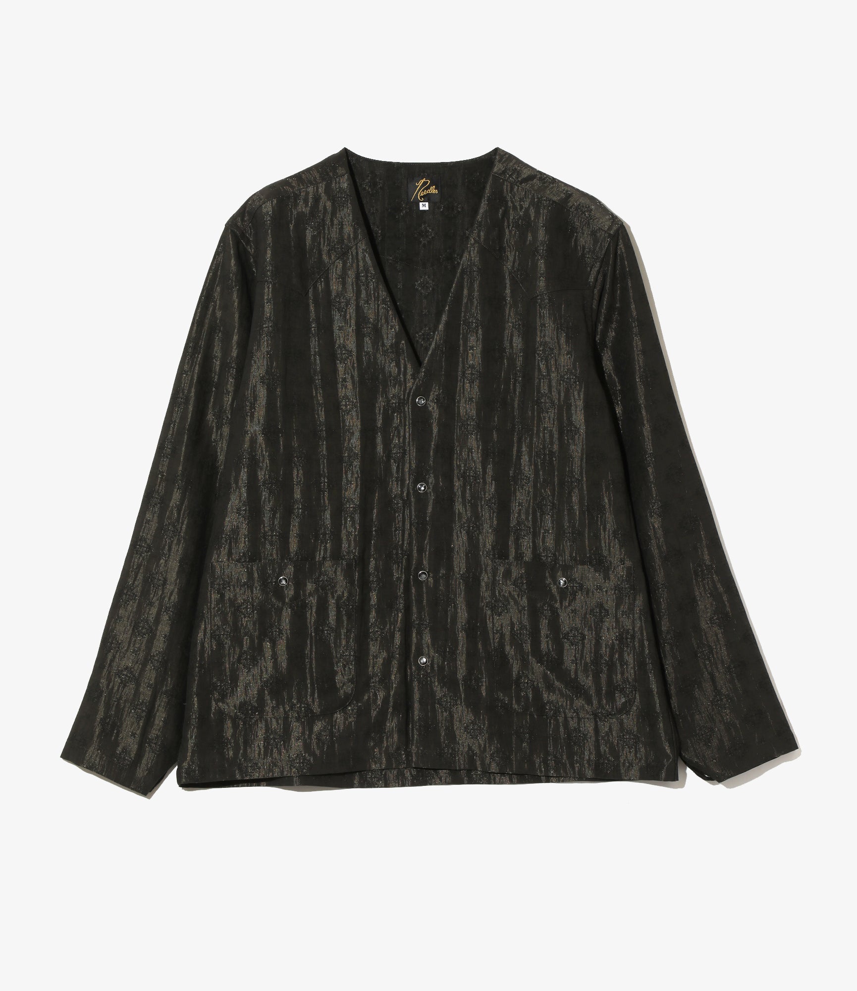 V-Neck Cowboy Shirt - Black - Bright Foulard
