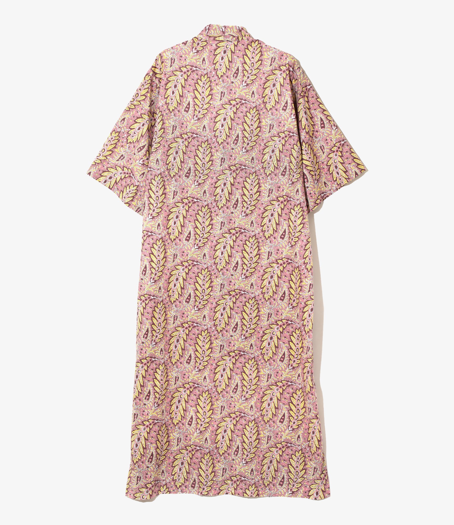 Ascot Collar Dress -  Paisley - Printed Cotton Lawn