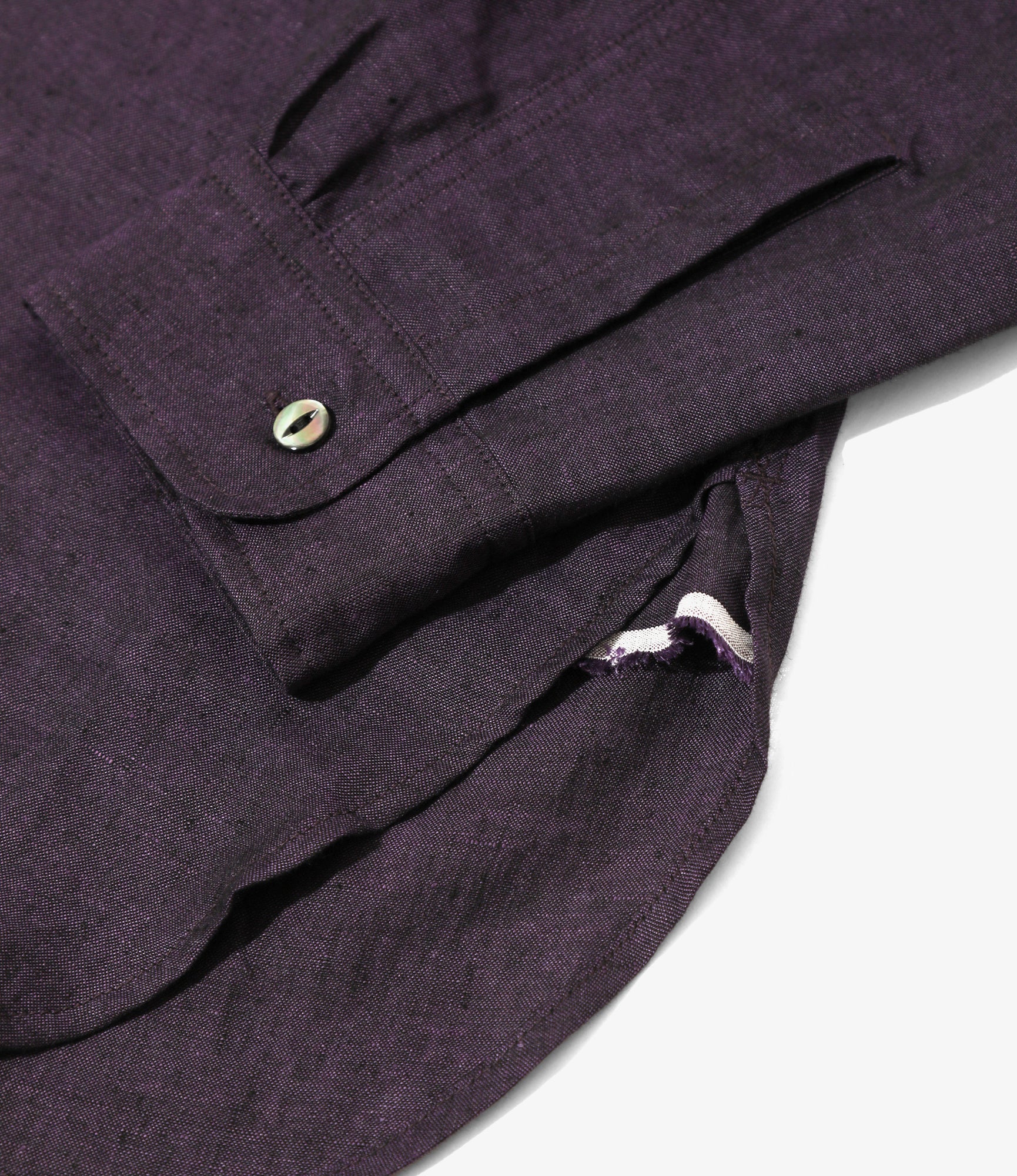 Work Shirt - Purple - Linen Chambray