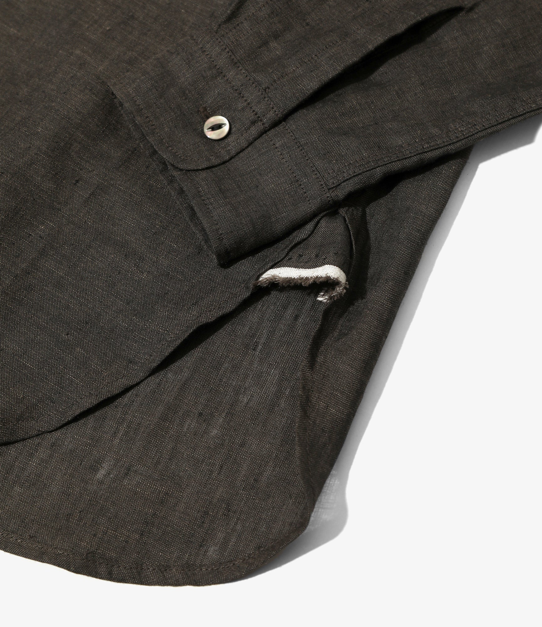 Work Shirt - Charcoal - Linen Chambray