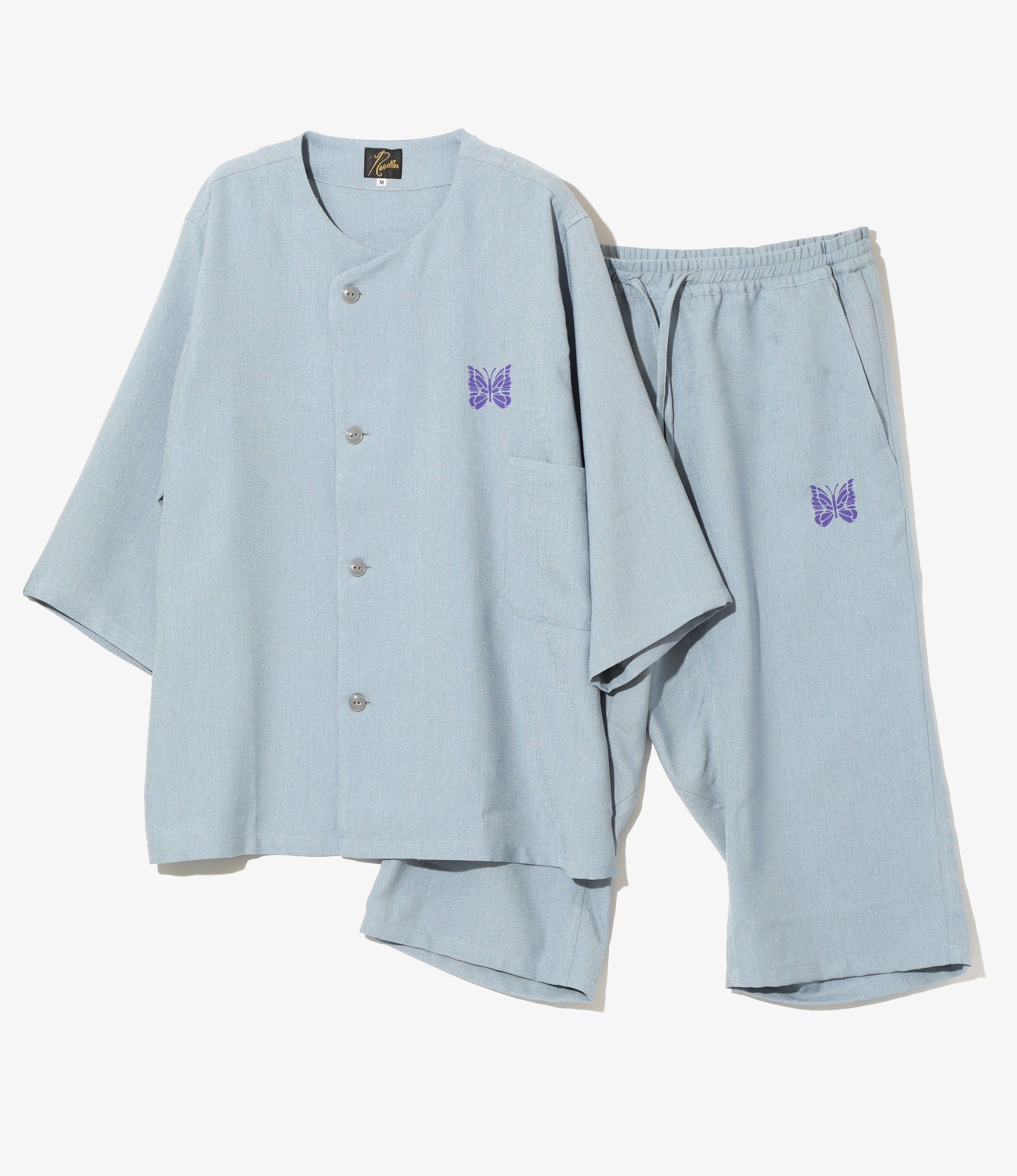 Pajama Set - Sax - Poly Oxford