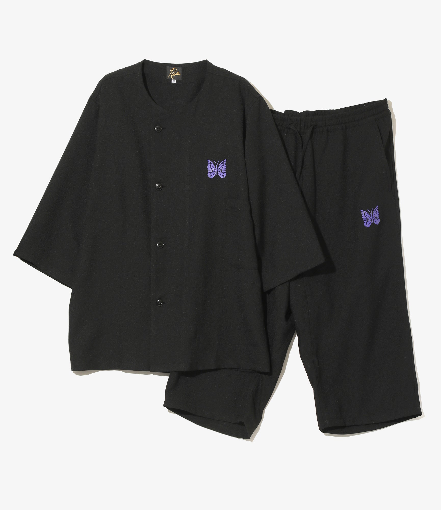 Pajama Set - Black - Poly Oxford