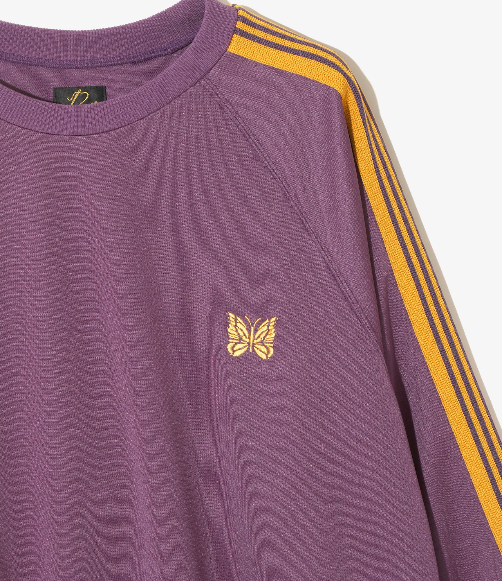 Track Crew Neck Shirt - Purple - Poly Smooth
