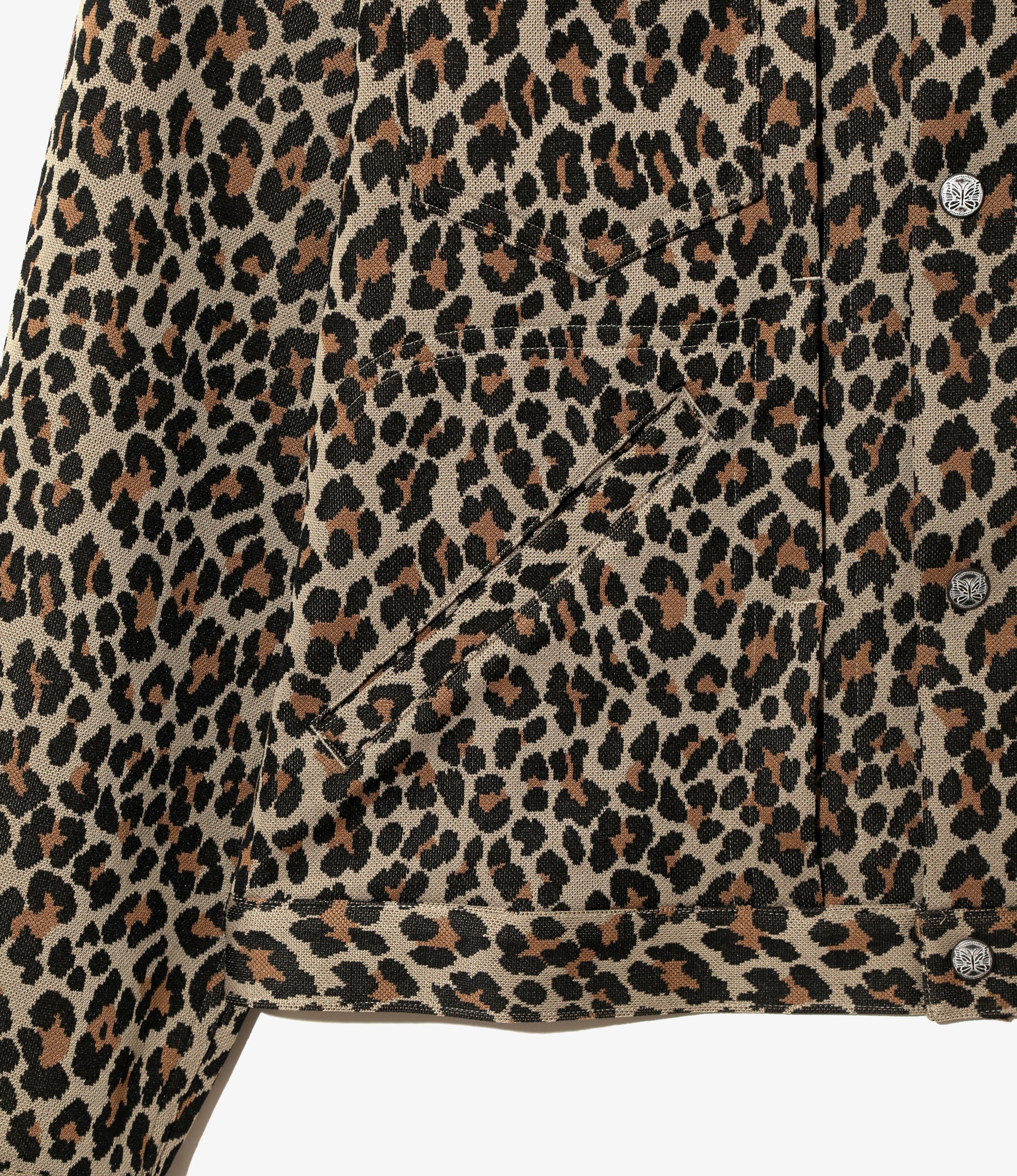Penny Jean Jacket - Leopard - Poly Jacquard