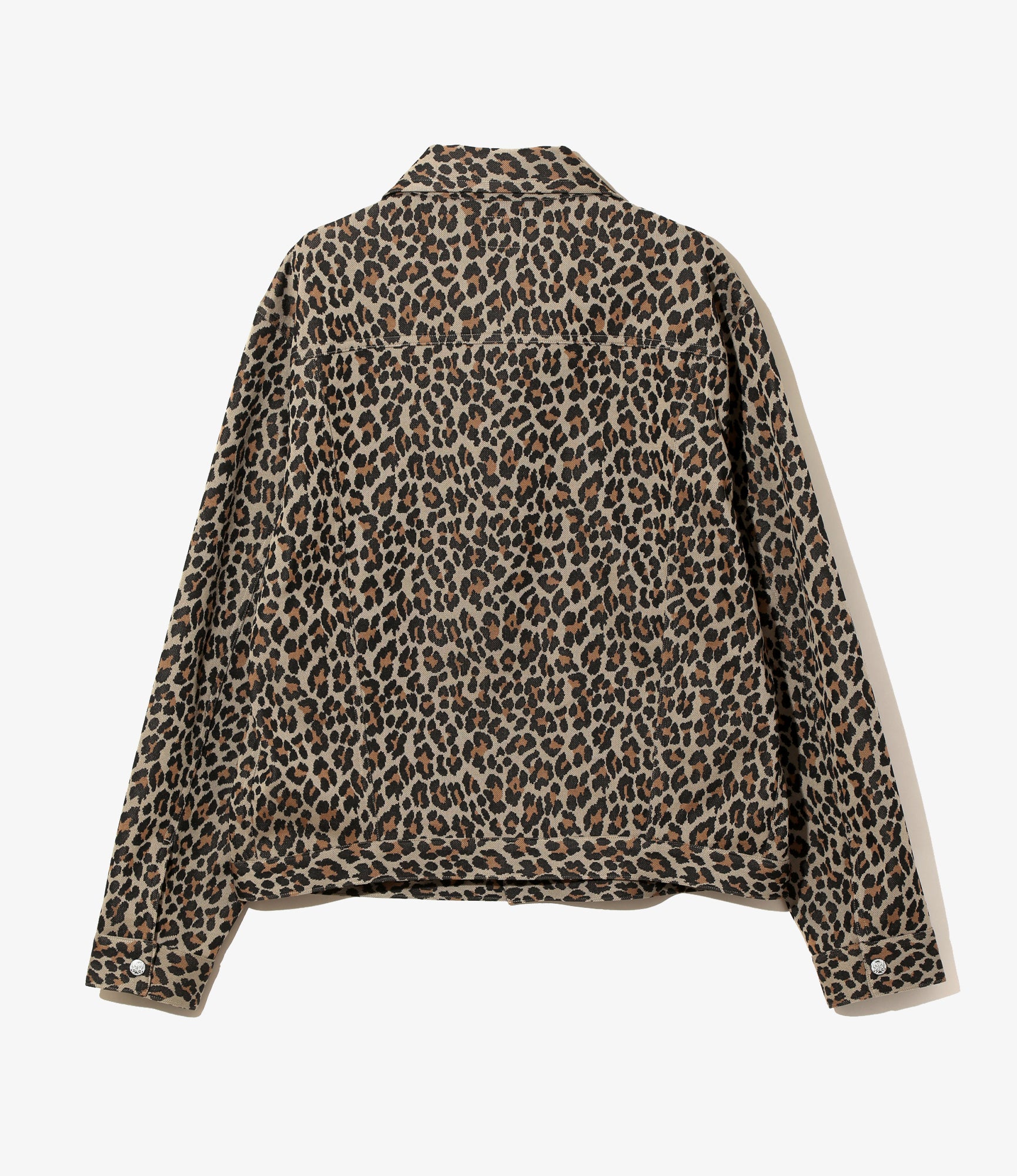 Penny Jean Jacket - Leopard - Poly Jacquard