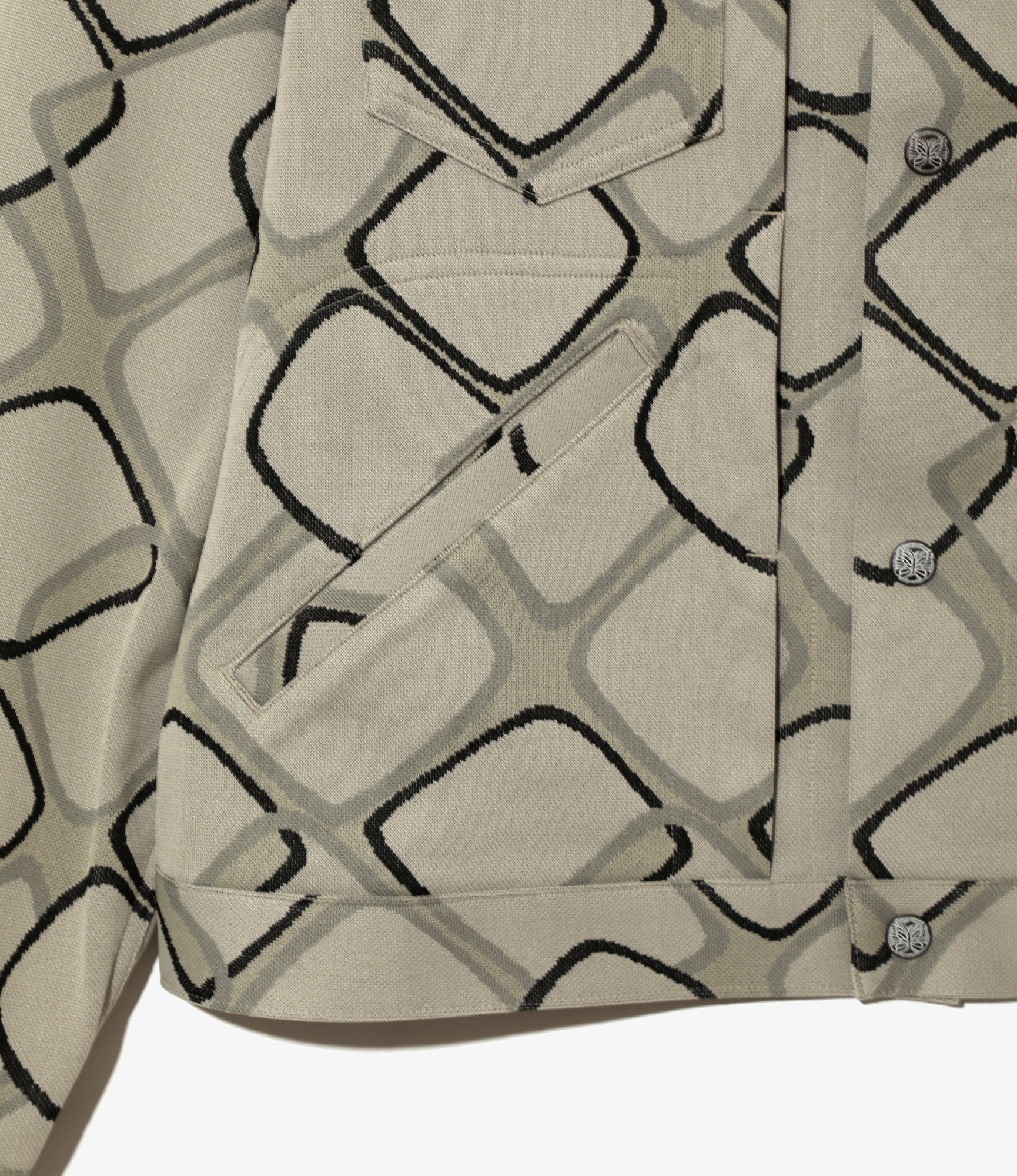 Penny Jean Jacket - Abstract - Poly Jacquard