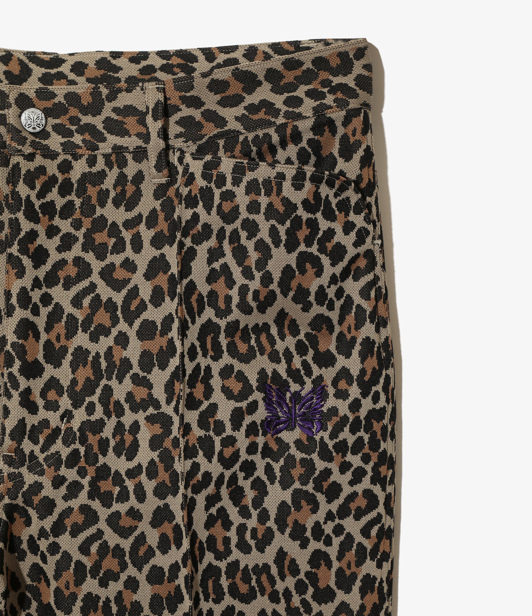 Boot-Cut Jean - Leopard - Poly Jacquard