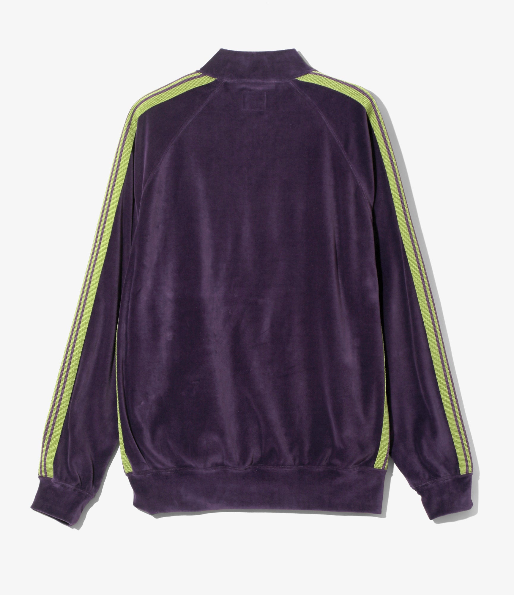 Rib Collar Track Jacket - Purple - C/PE Velour