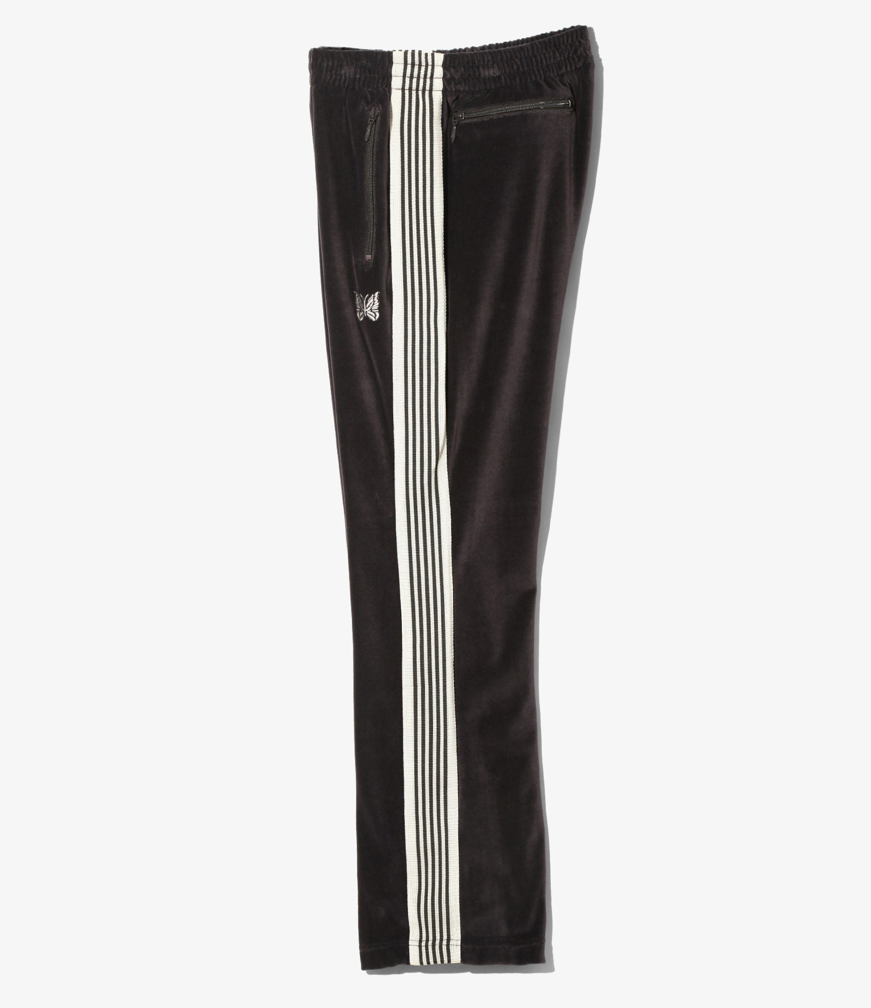 Narrow Track Pant - Charcoal - C/PE Velour