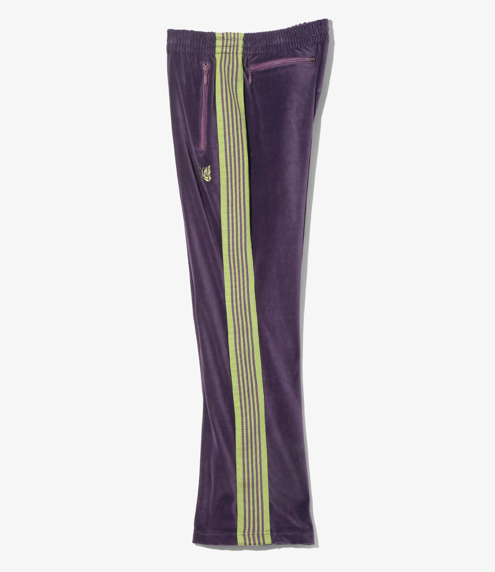 Boot-Cut Track Pant - Purple - C/PE Velour