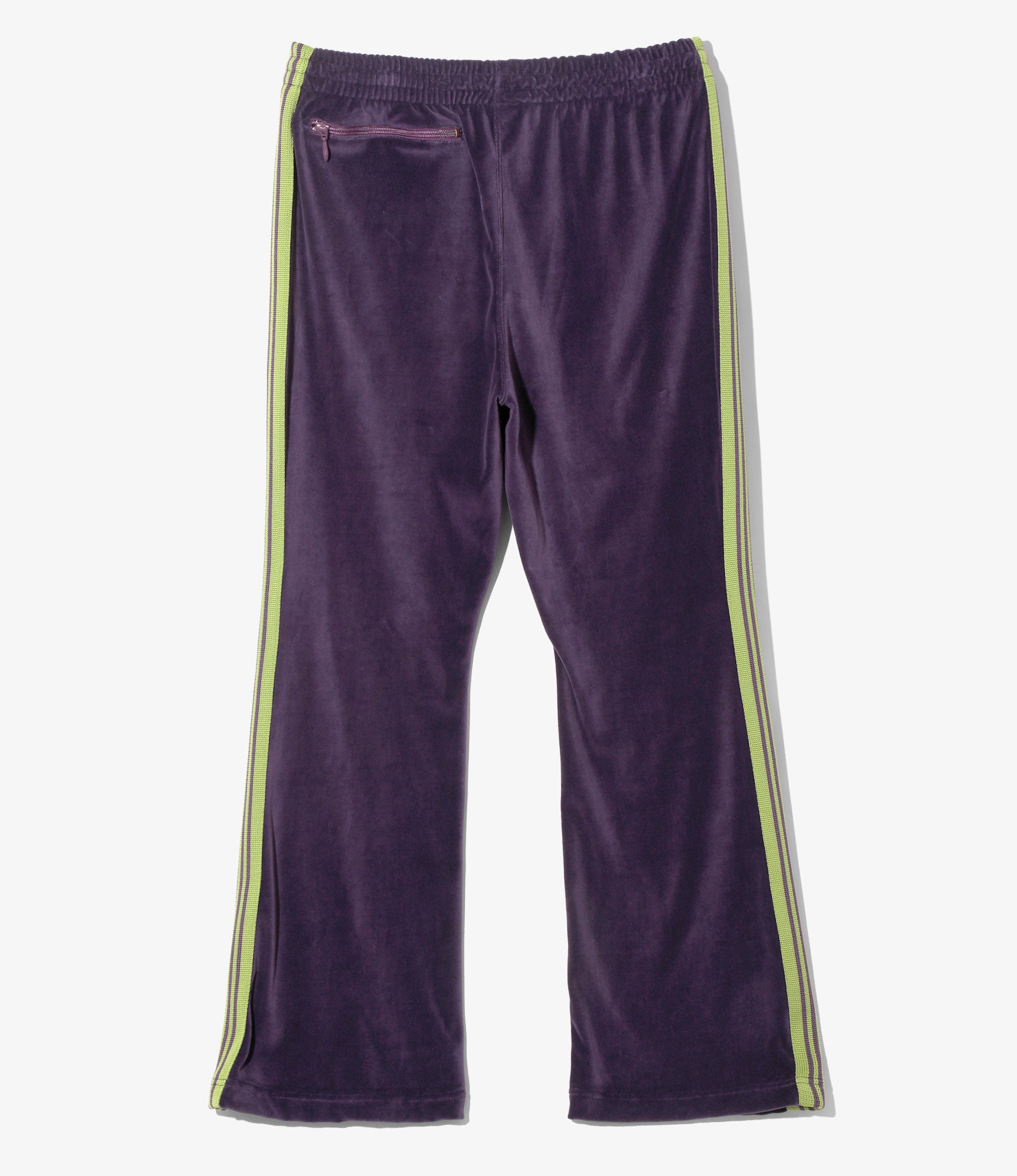 Boot-Cut Track Pant - Purple - C/PE Velour