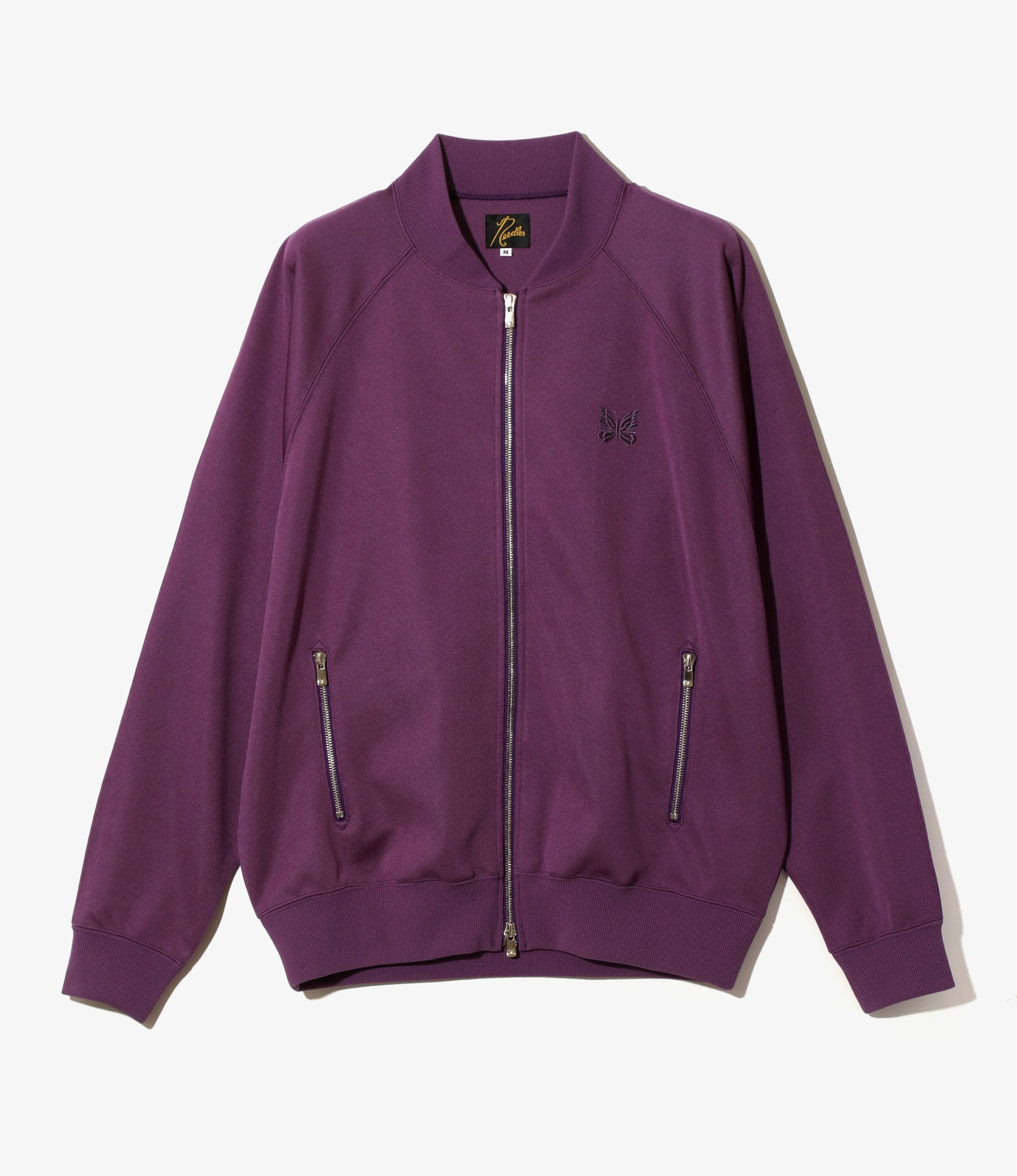 Dolman Sleeve Track Jacket - Purple - Poly Smooth