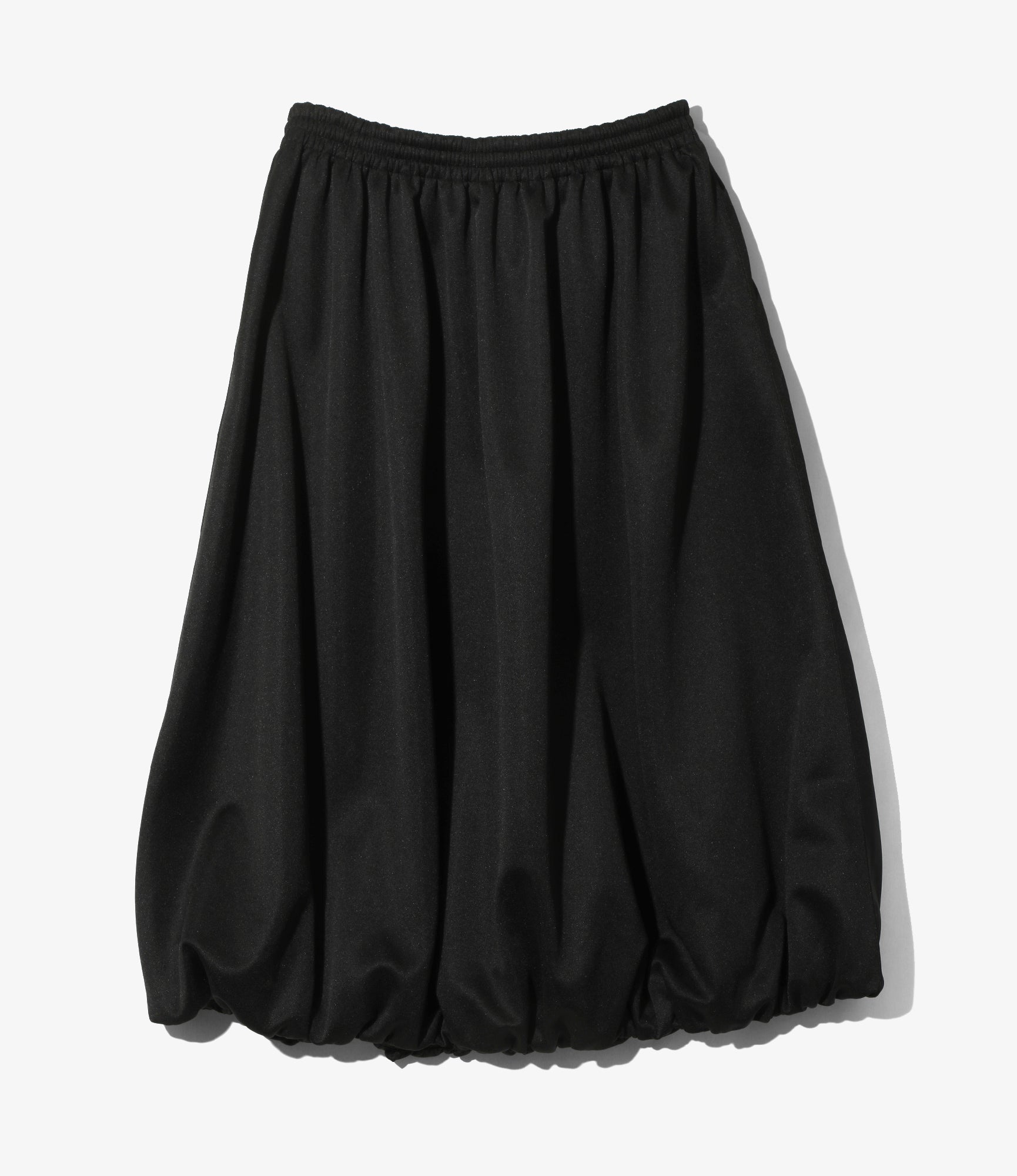 Balloon Track Skirt - Black - Poly Smooth