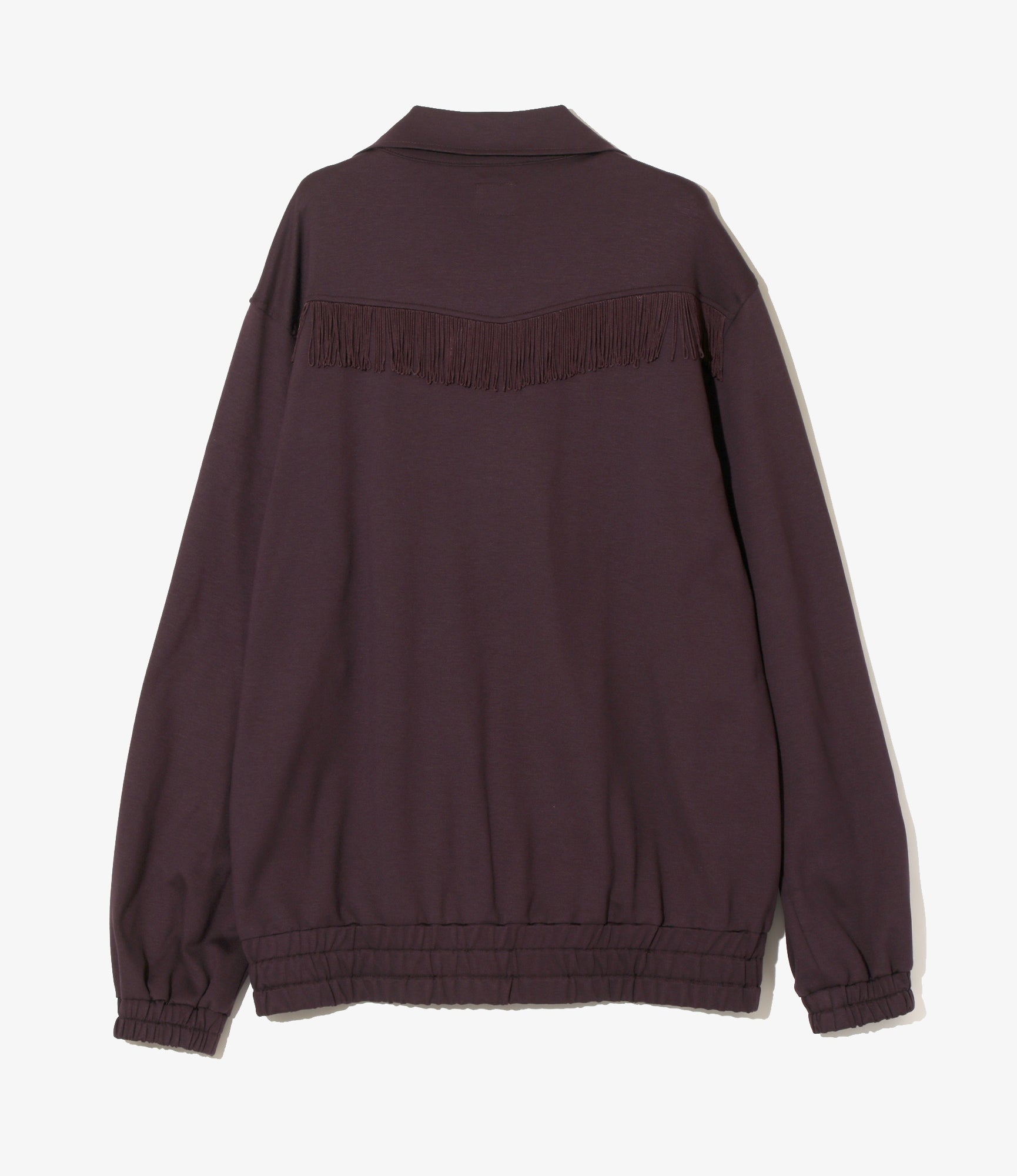Fringe Track Jacket - Purple - Rayon Jersey
