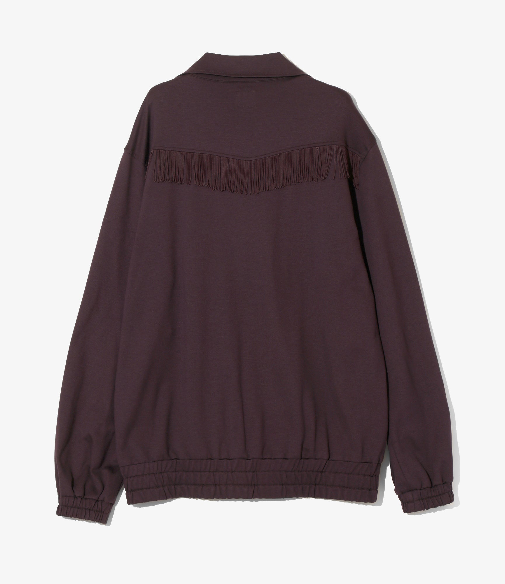 Fringe Track Jacket - Purple - Rayon Jersey