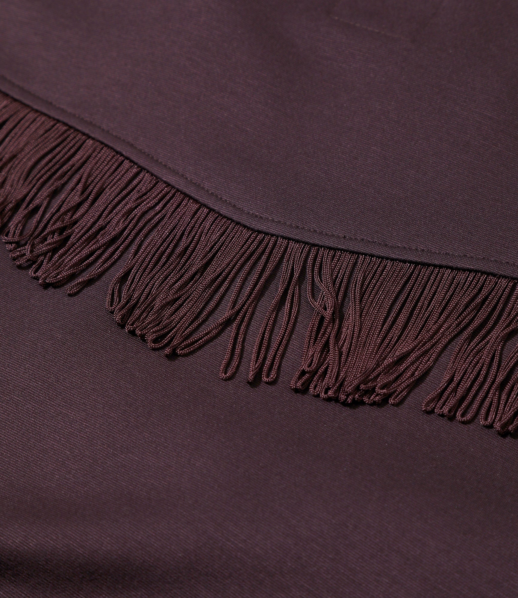 Fringe Track Jacket - Purple - Rayon Jersey