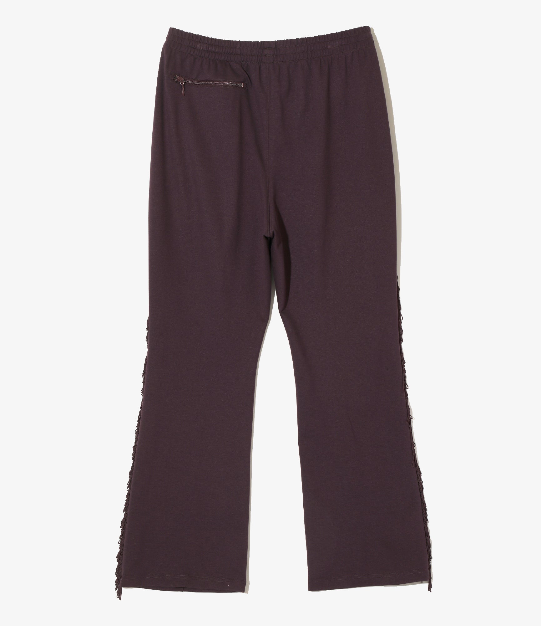 Fringe Boot-Cut Track Pant - Purple - Rayon Jersey
