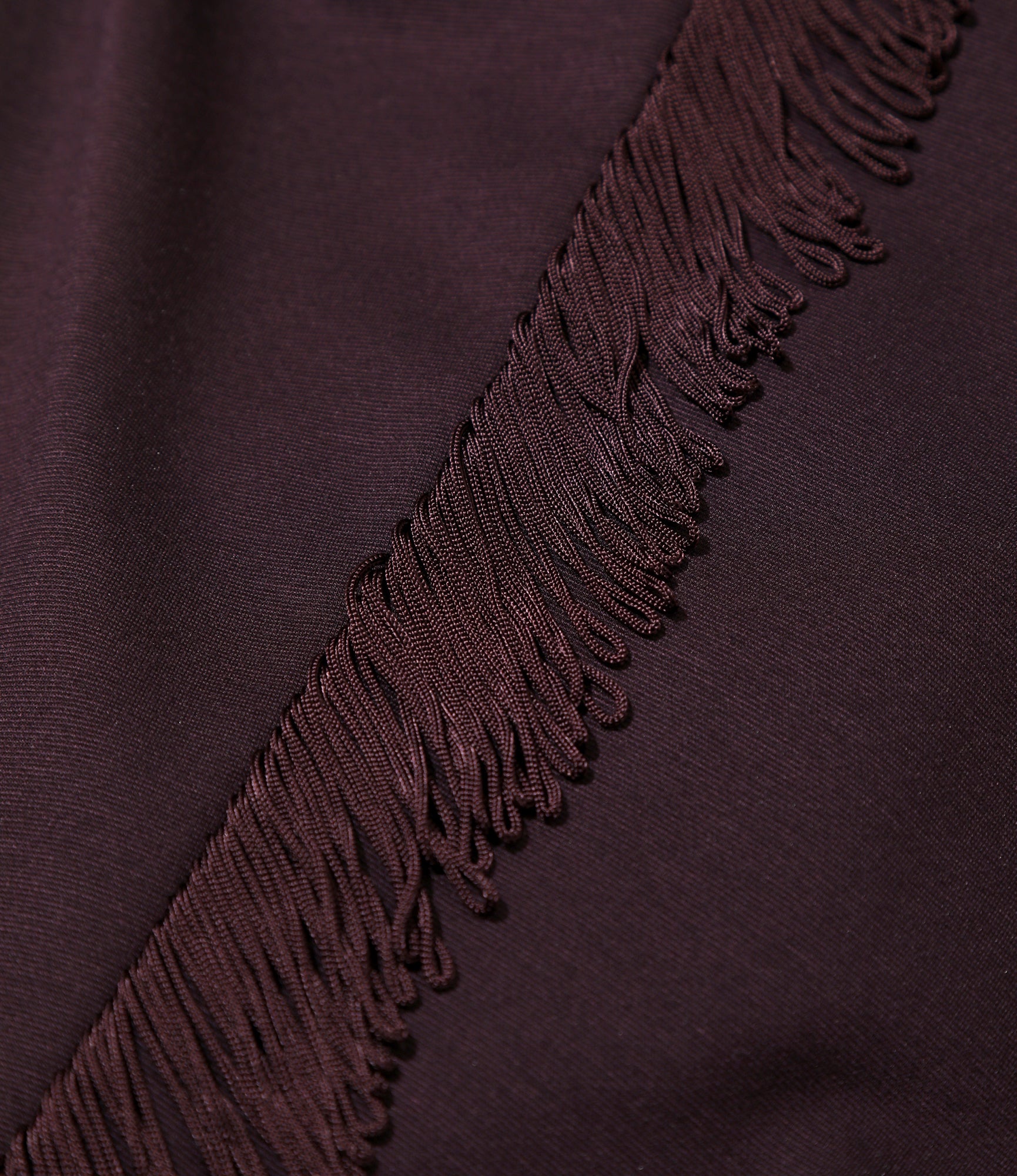 Fringe Boot-Cut Track Pant - Purple - Rayon Jersey