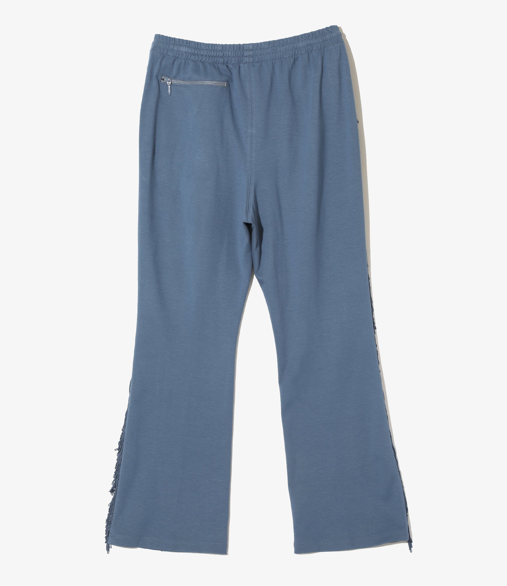 Fringe Boot-Cut Track Pant - Slate Blue - Rayon Jersey