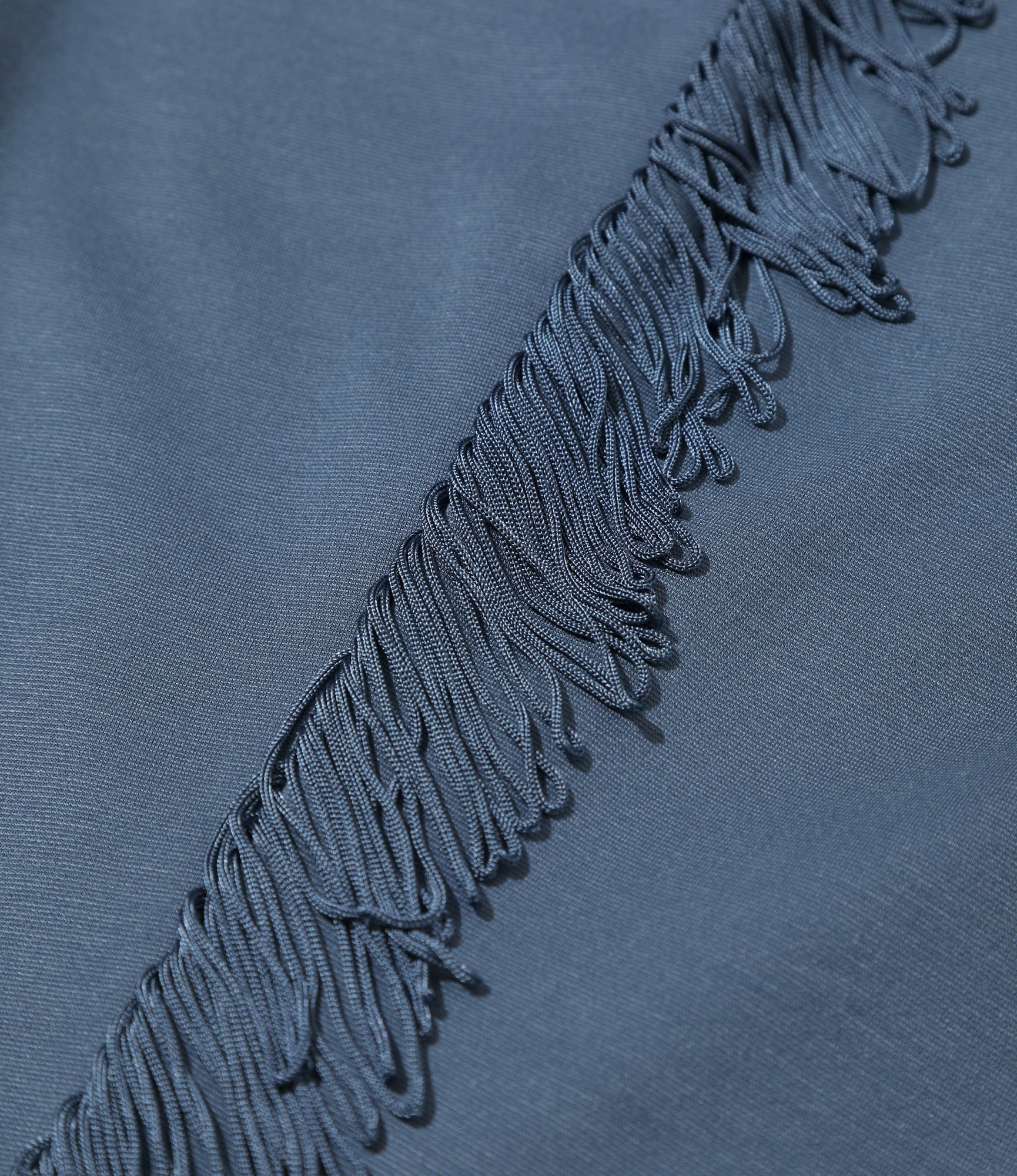 Fringe Boot-Cut Track Pant - Slate Blue - Rayon Jersey